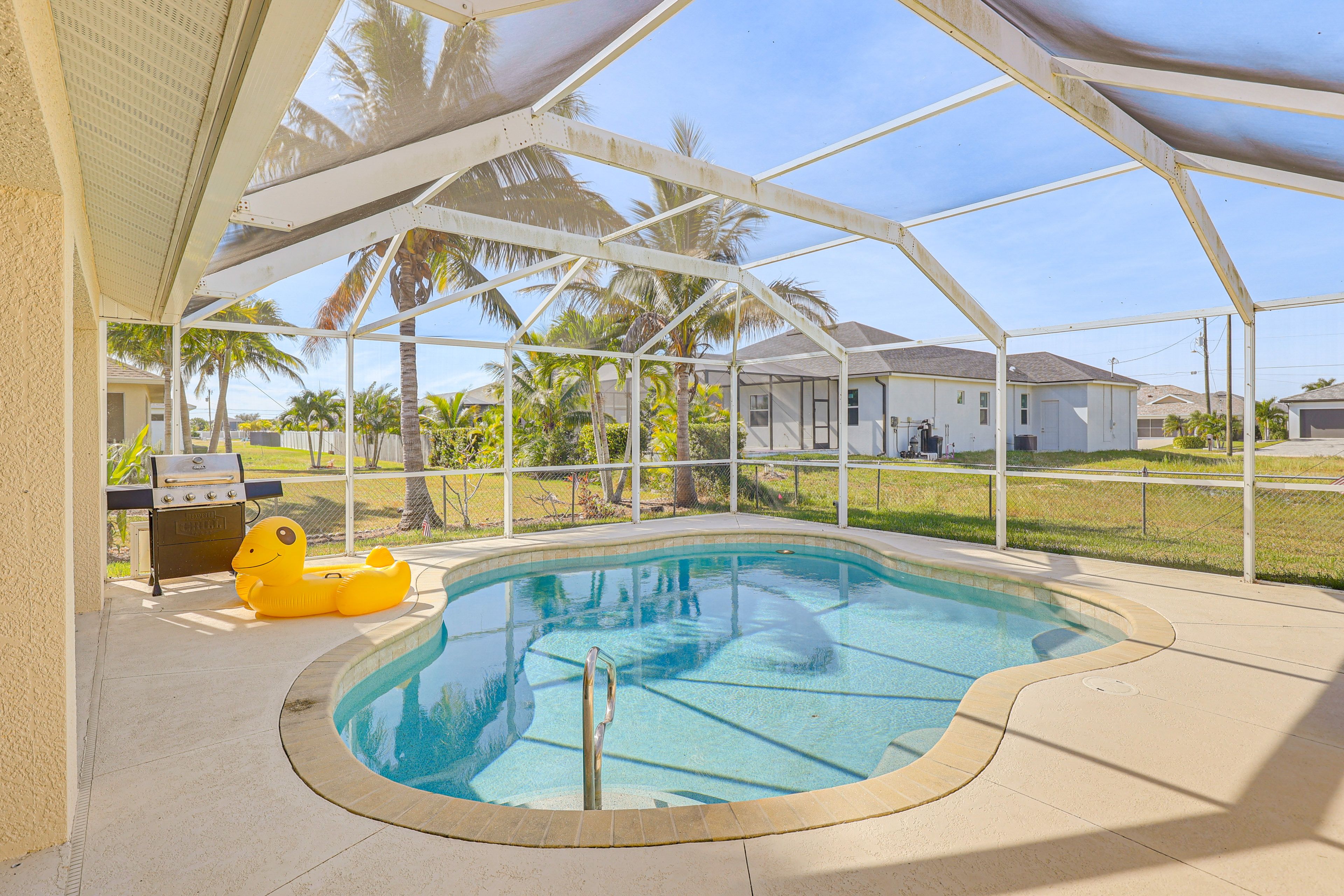 Cape Coral Vacation Rental | 4BR | 2BA | 2,181 Sq Ft | Step to Enter