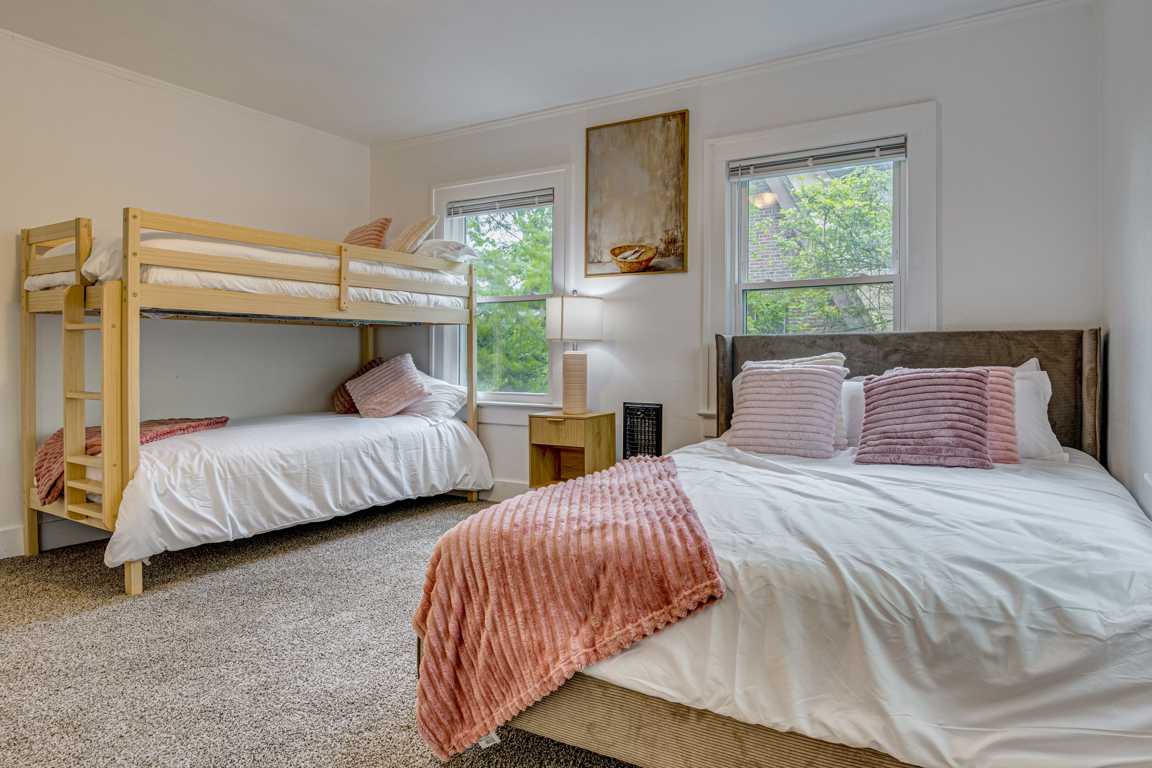 Bedroom 2 | 2nd Floor | Queen Bed | Twin Bunk Bed