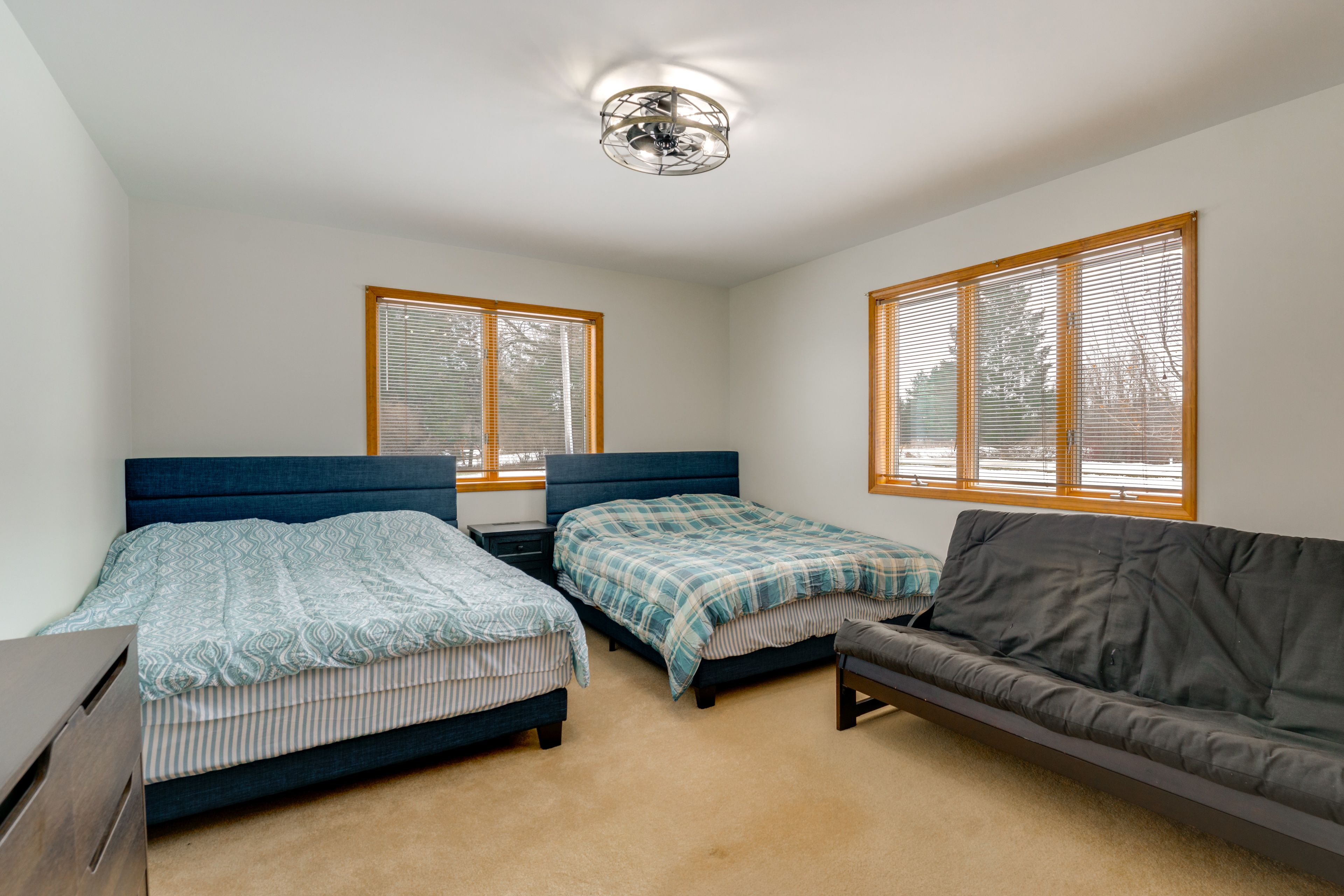 Bedroom 2 | 2 Queen Beds | Full Futon