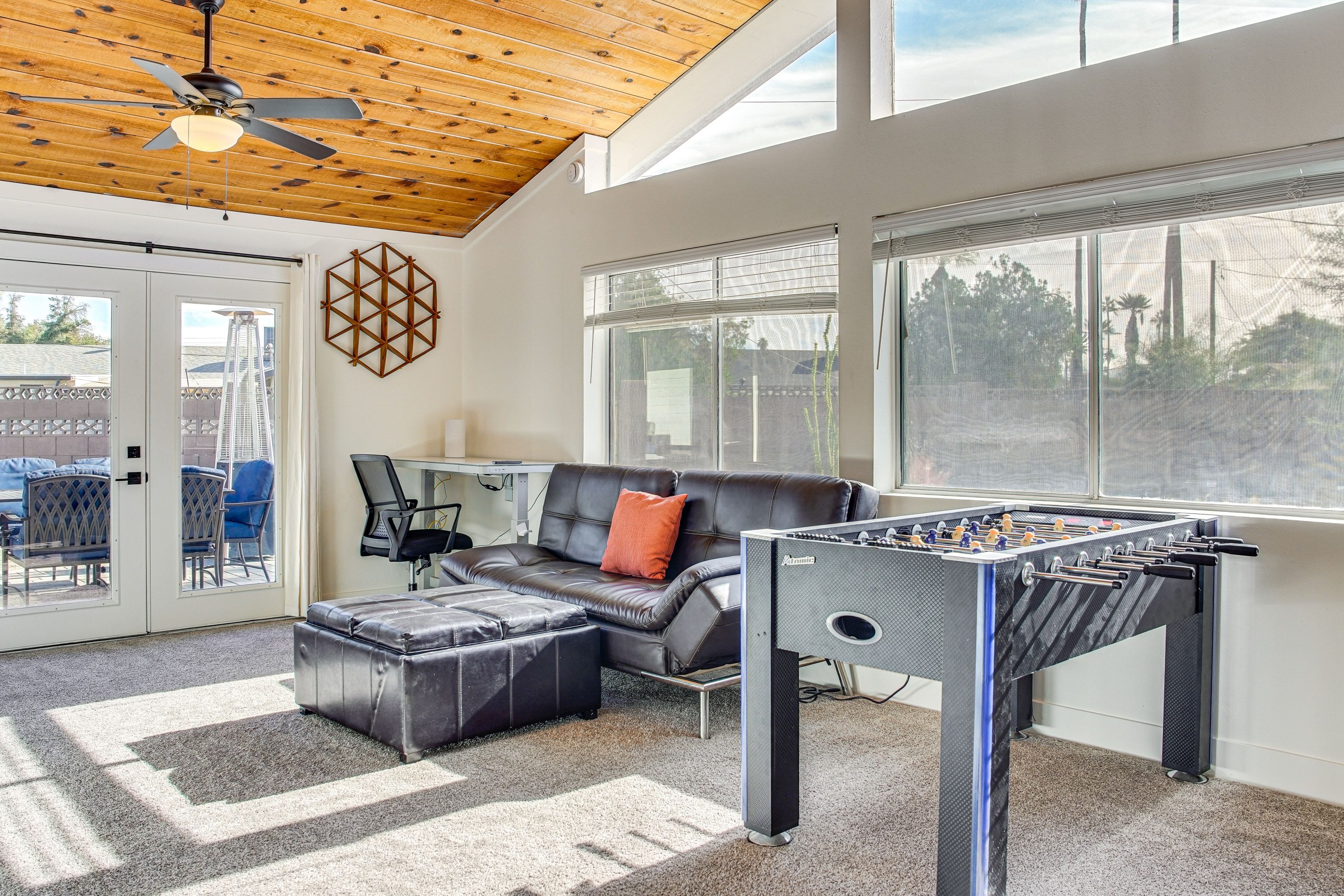 Game Room | Full Futon | Foosball Table | Board Games