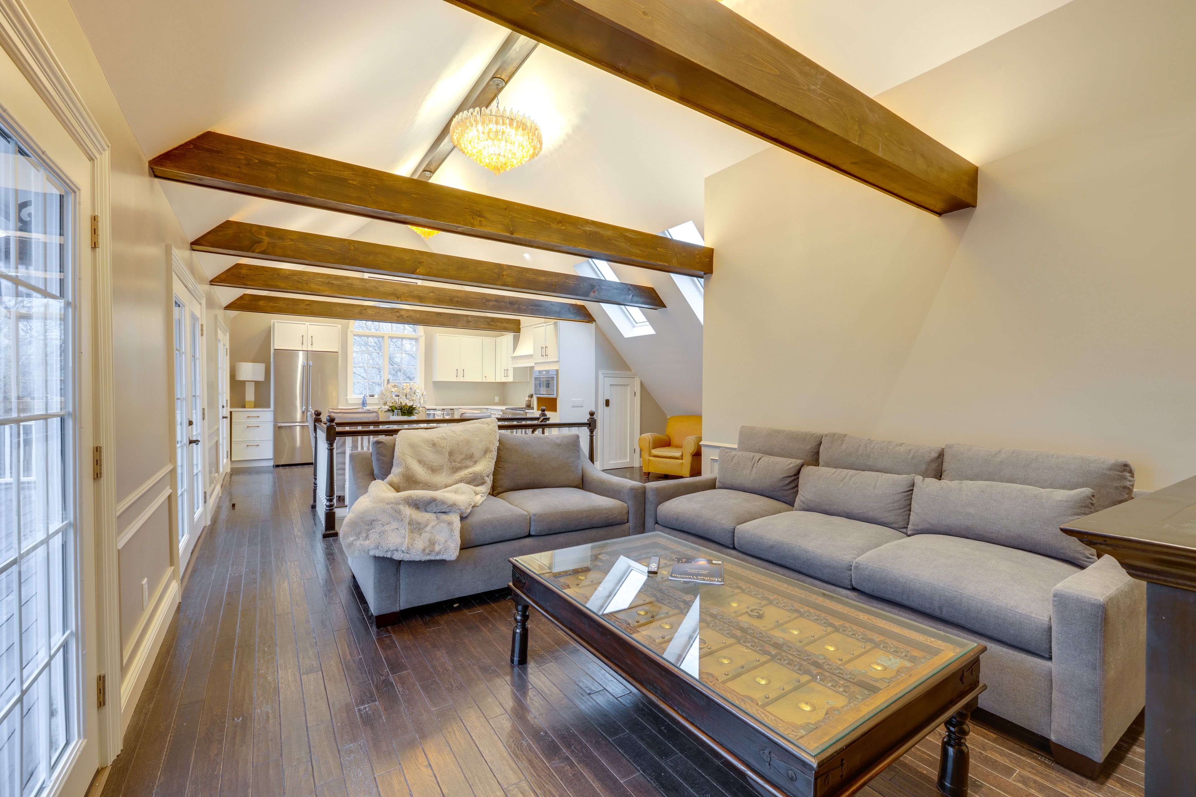 Open-Concept Living Space | 2nd Floor | Full Sleeper Sofa