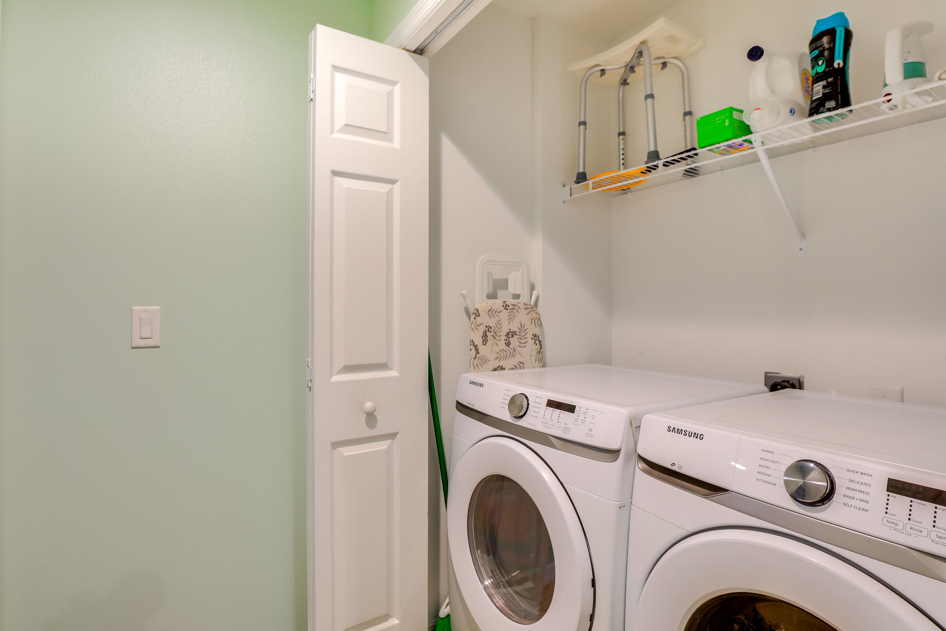 Laundry Closet | 1st Floor | Washer/Dryer | Iron/Board