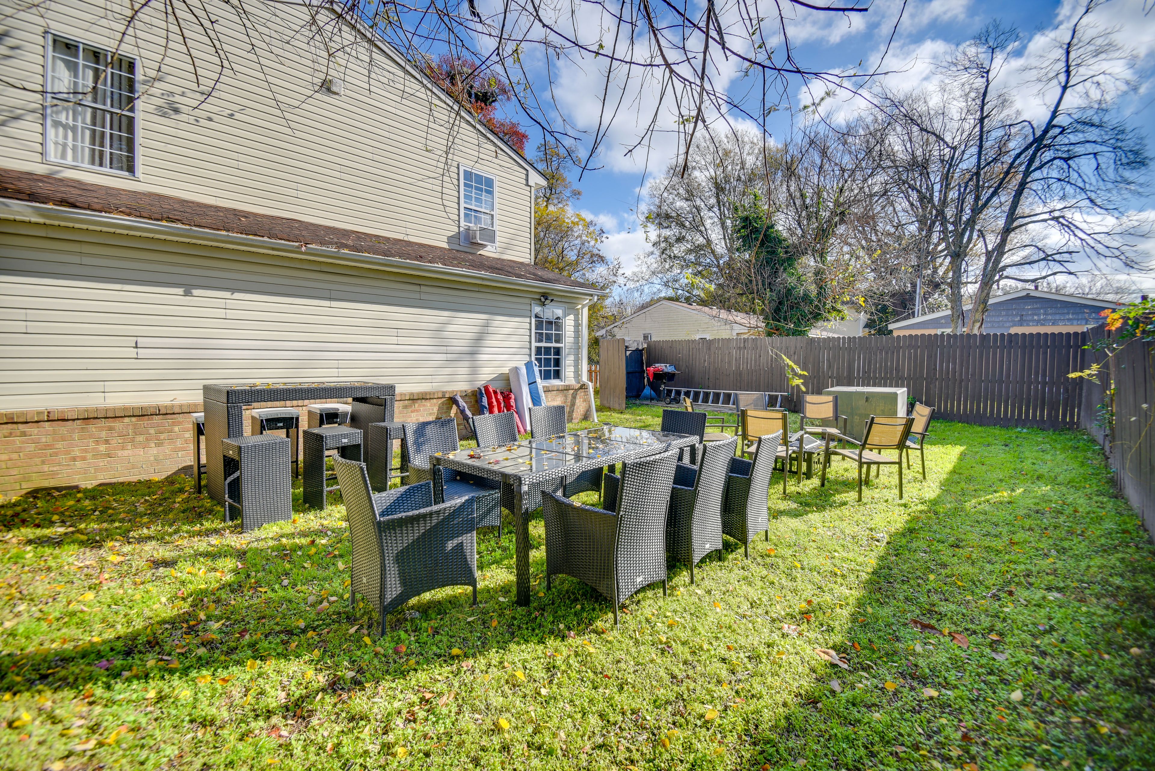 Shared Yard | Fire Pit | Dining Areas