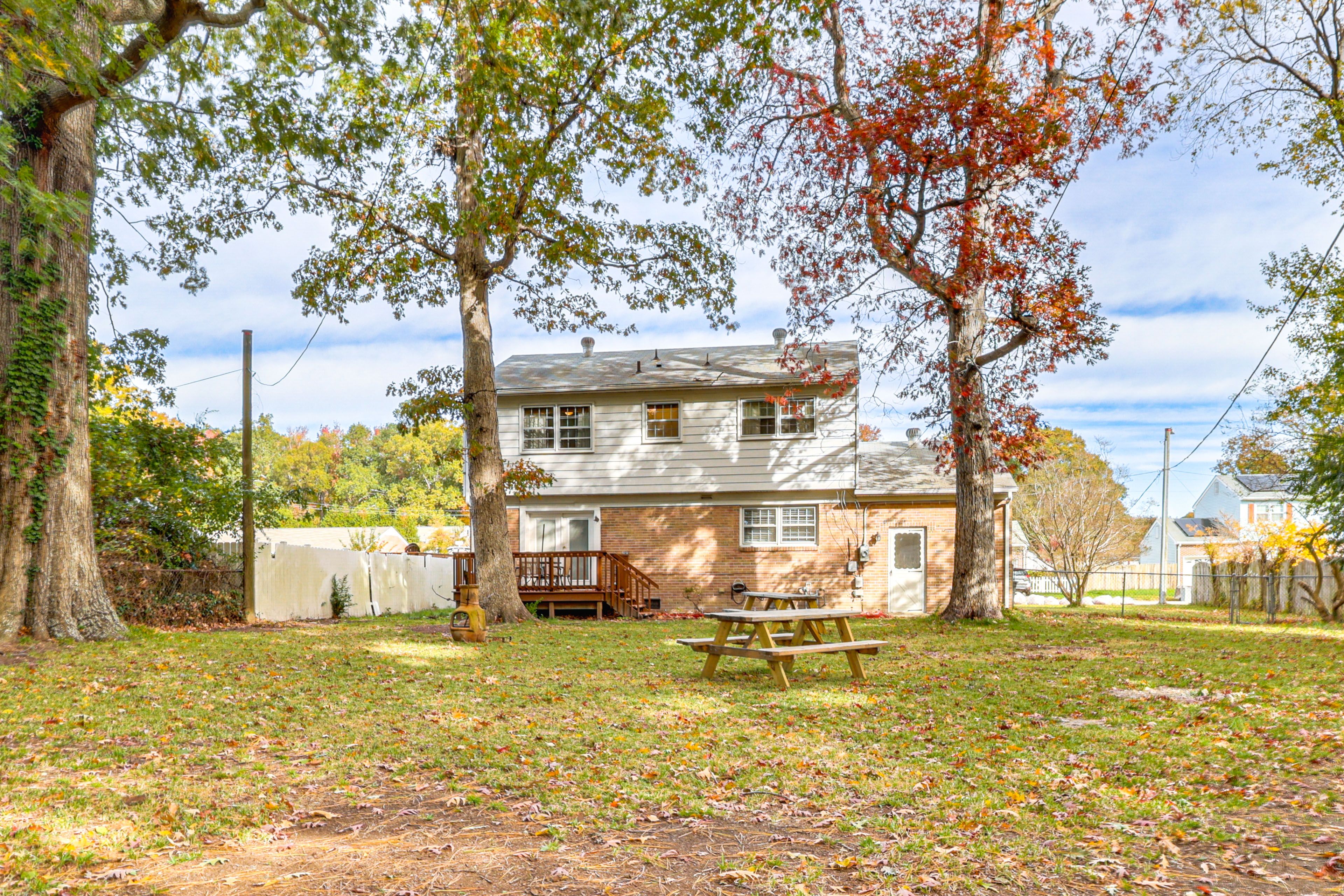 Fully Fenced Backyard