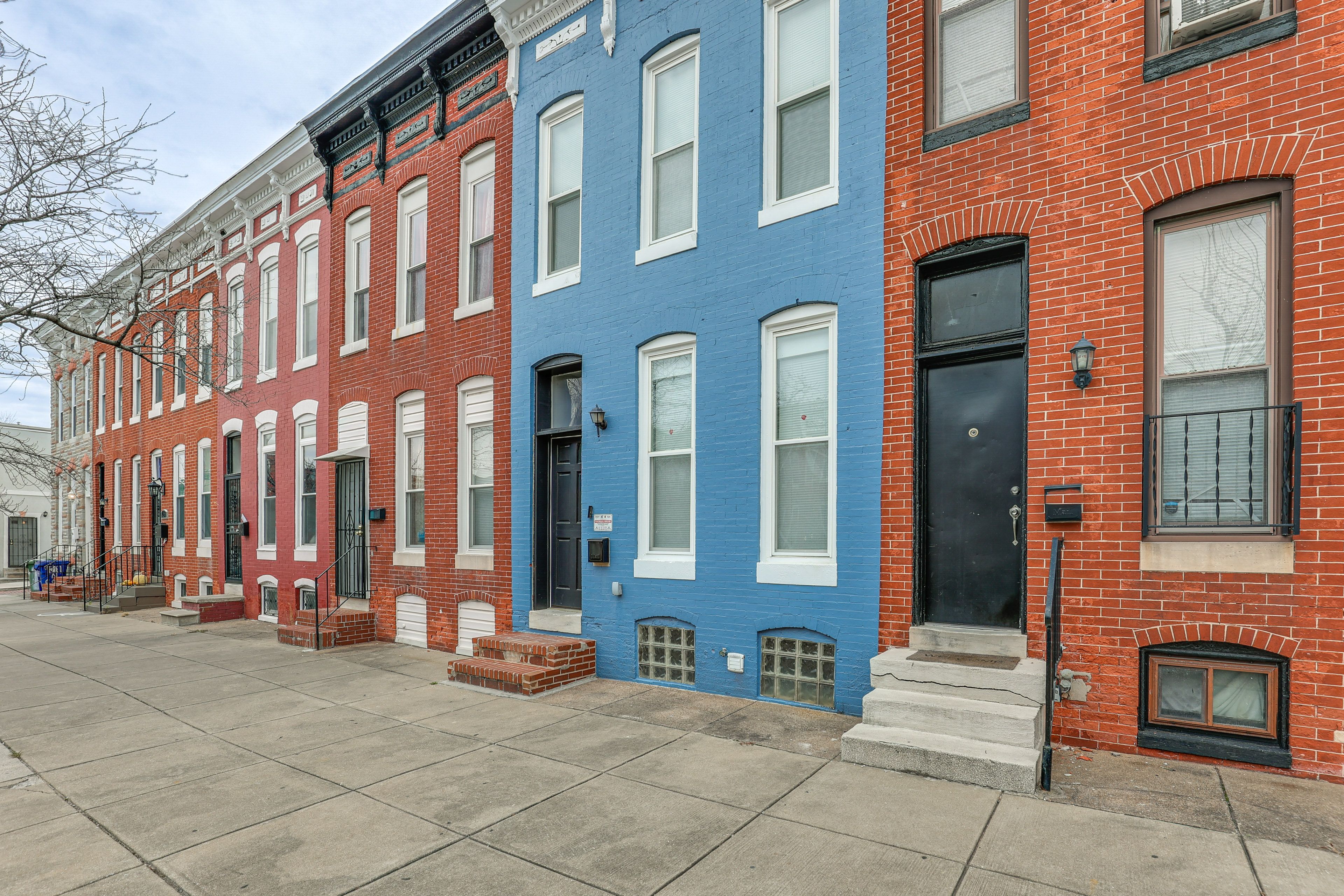 Baltimore Vacation Rental | 3BR | 1BA | 1,500 Sq Ft | 3 Steps to Enter