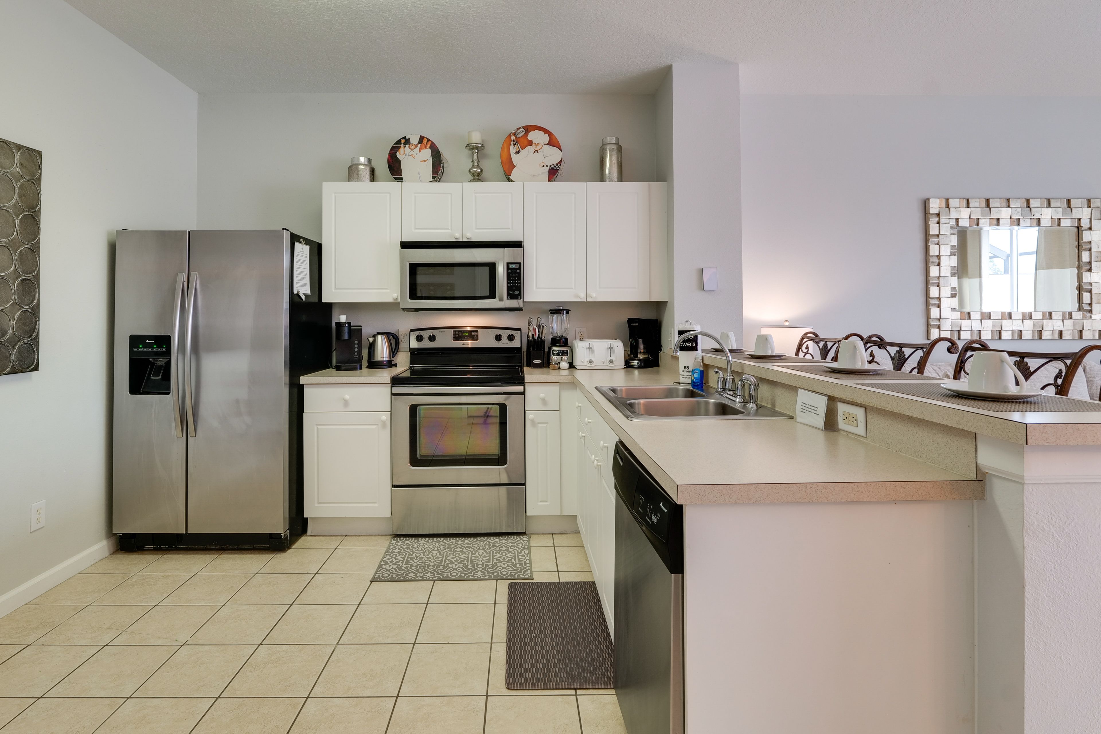 Kitchen | 1st Floor | Keurig & Drip Coffee Makers | Blender | Cooking Basics