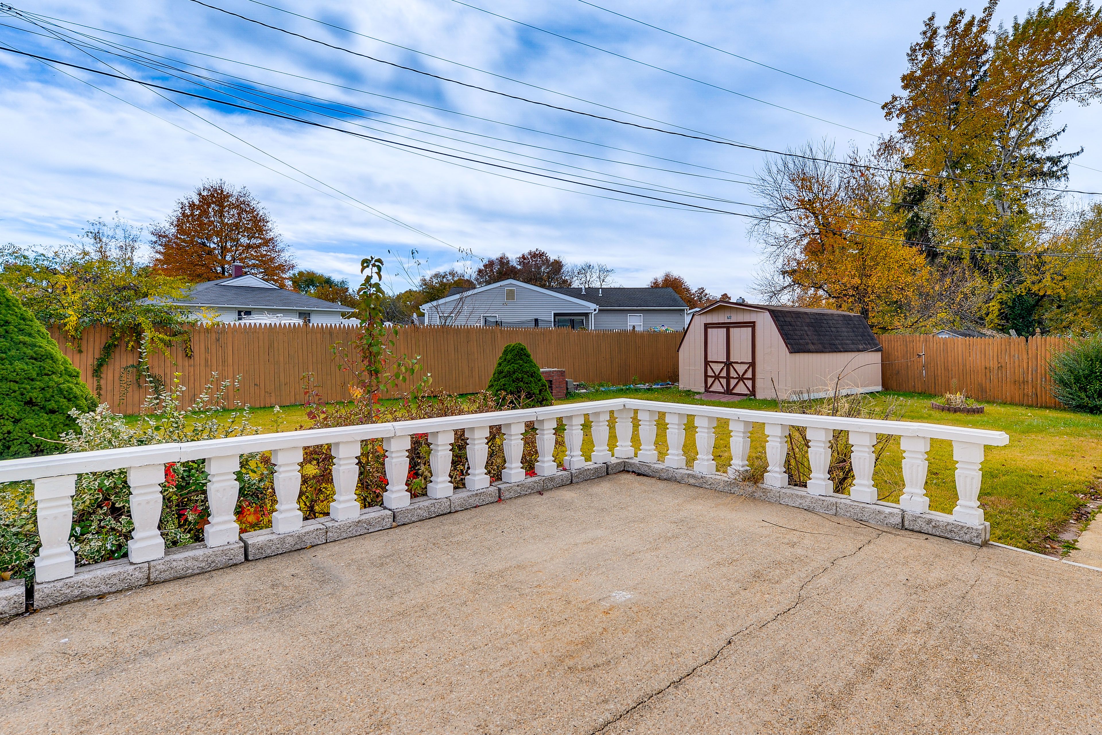 Patio | Fenced Backyard | Brick Smoker