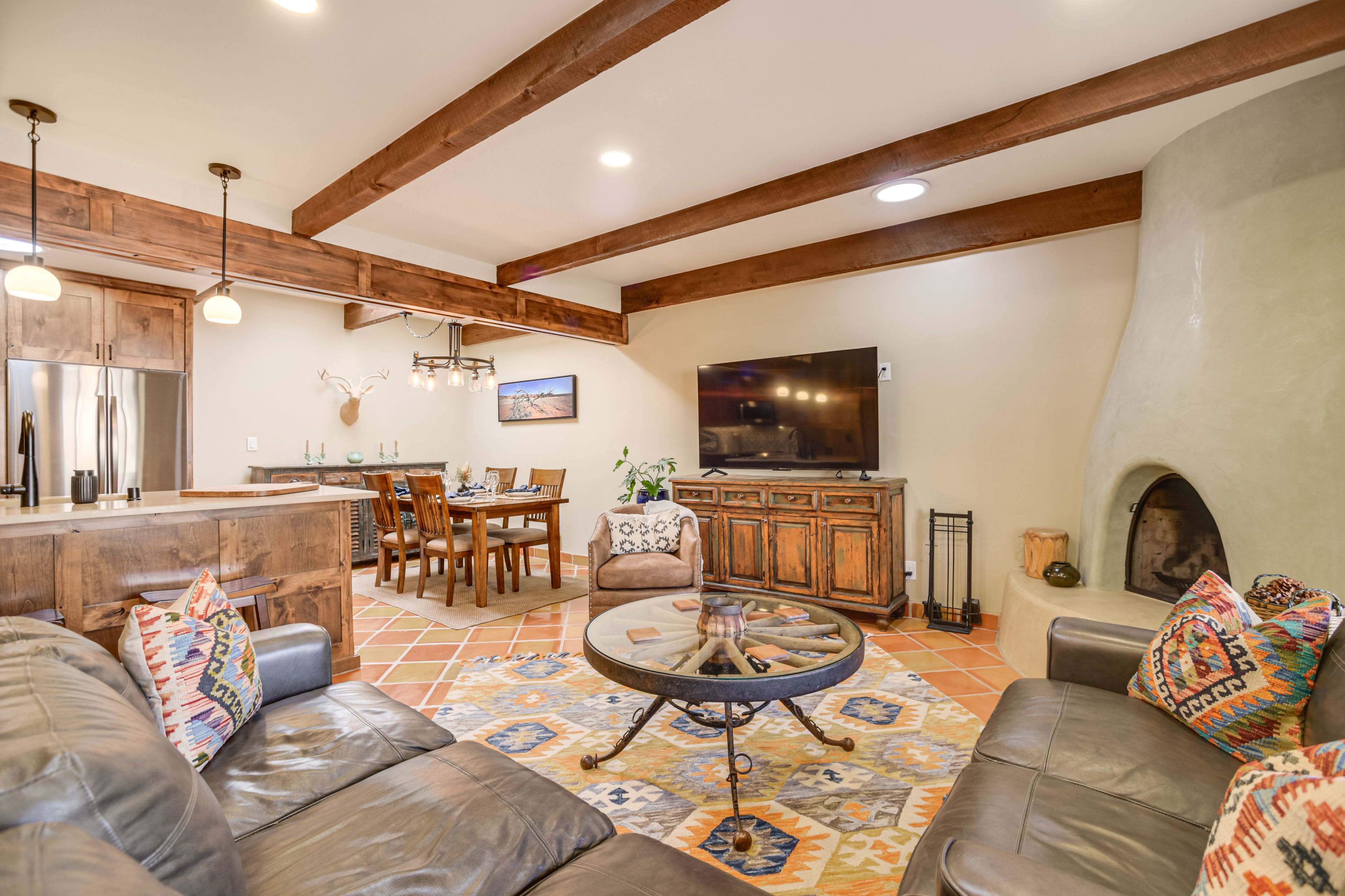 Santa Fe Vacation Rental | 2BR | 2BA | 970 Sq Ft | 16 Steps to Enter