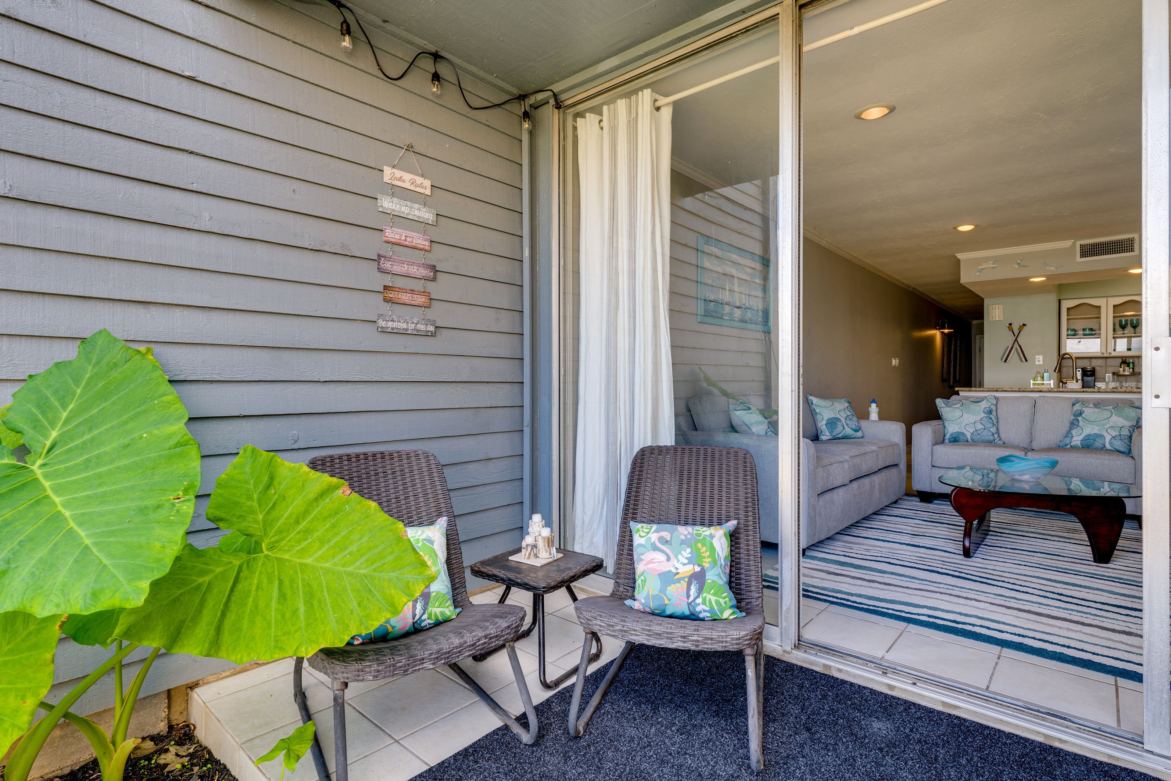 Private Patio | 1st-Floor Condo | Lake View | 18 Mi to Downtown Conroe