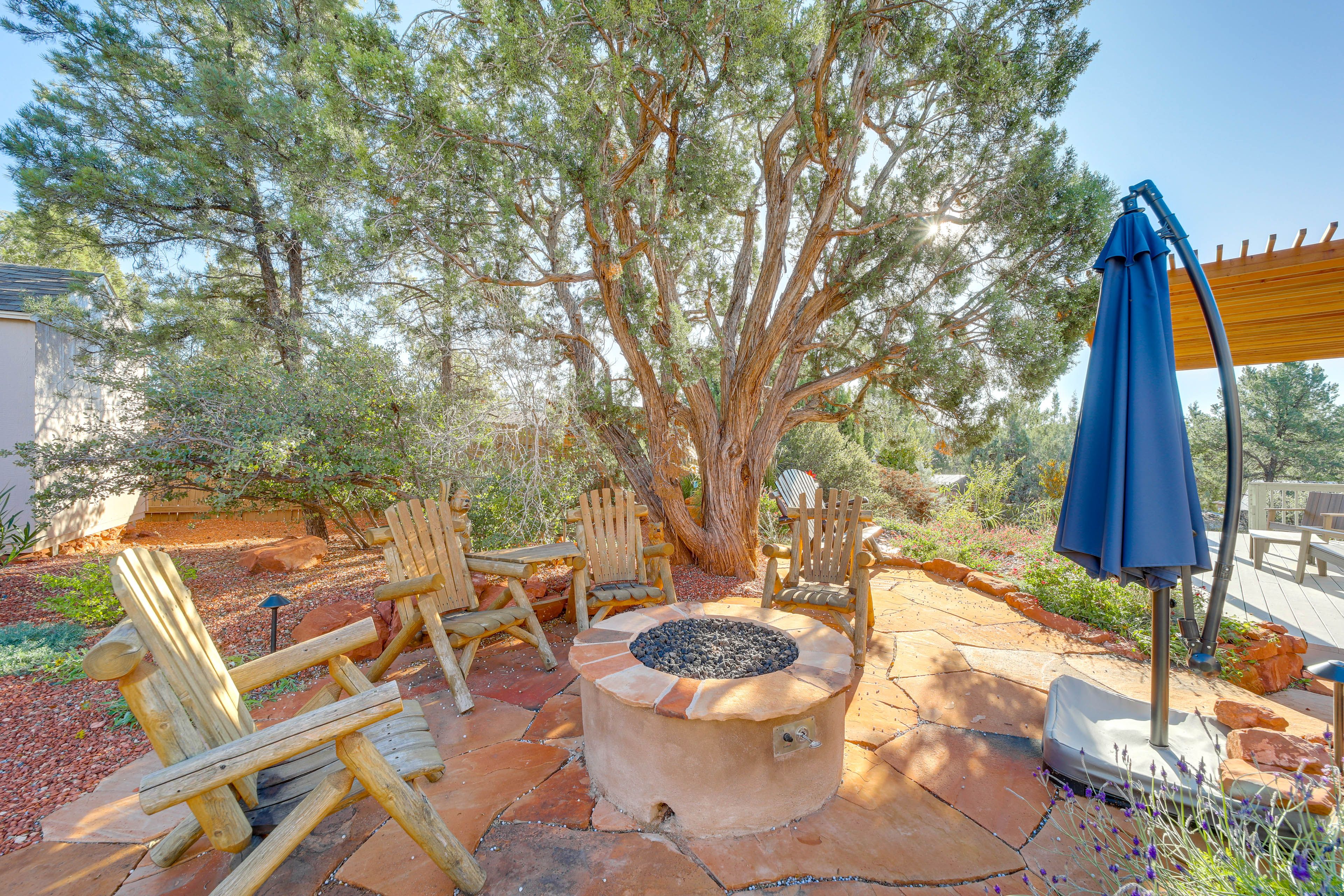 Sedona Vacation Rental | 3BR | 2BA | 1,500 Sq Ft | Exterior Stairs Required