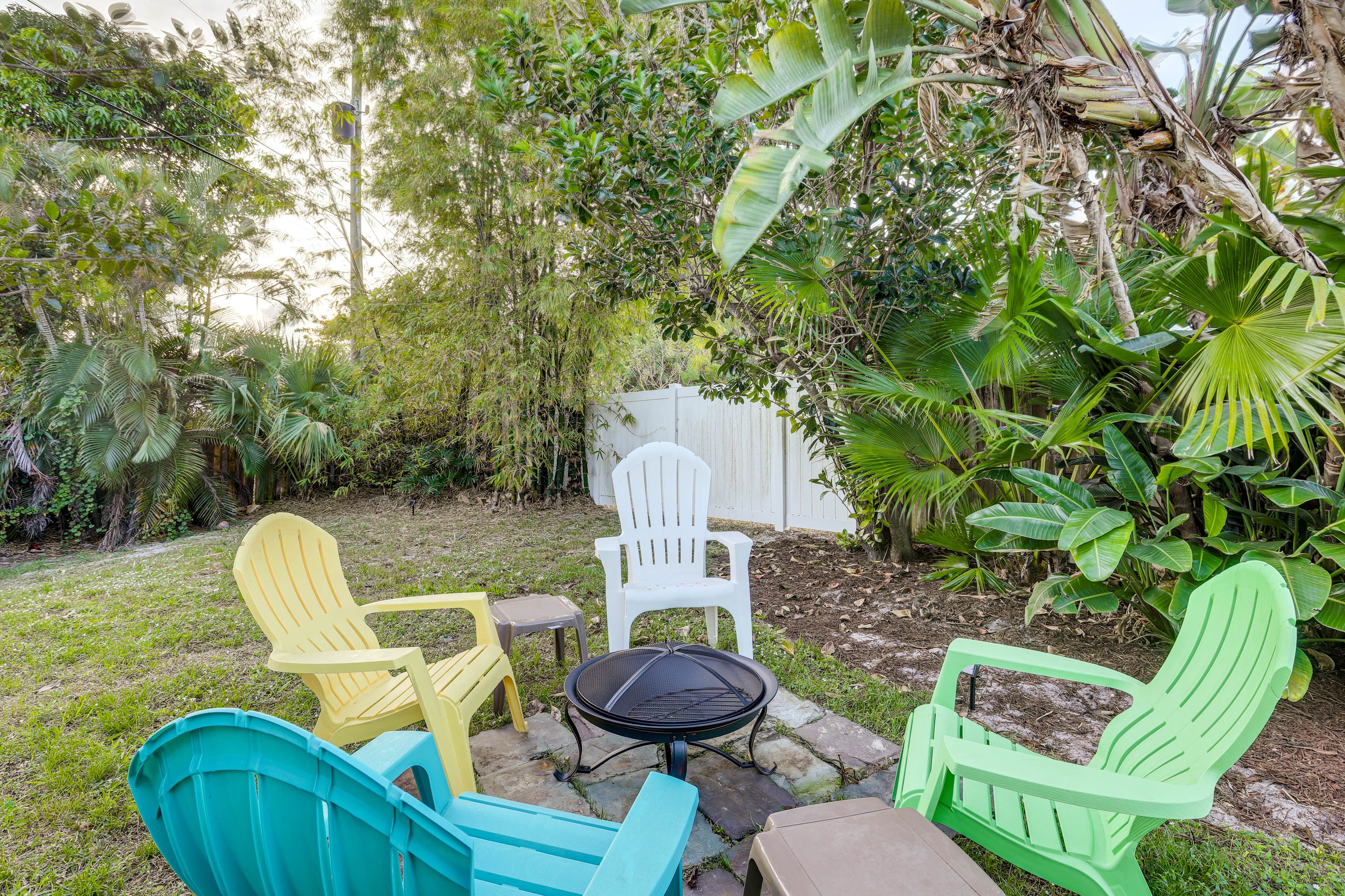 Private Backyard Area | Fire Pit