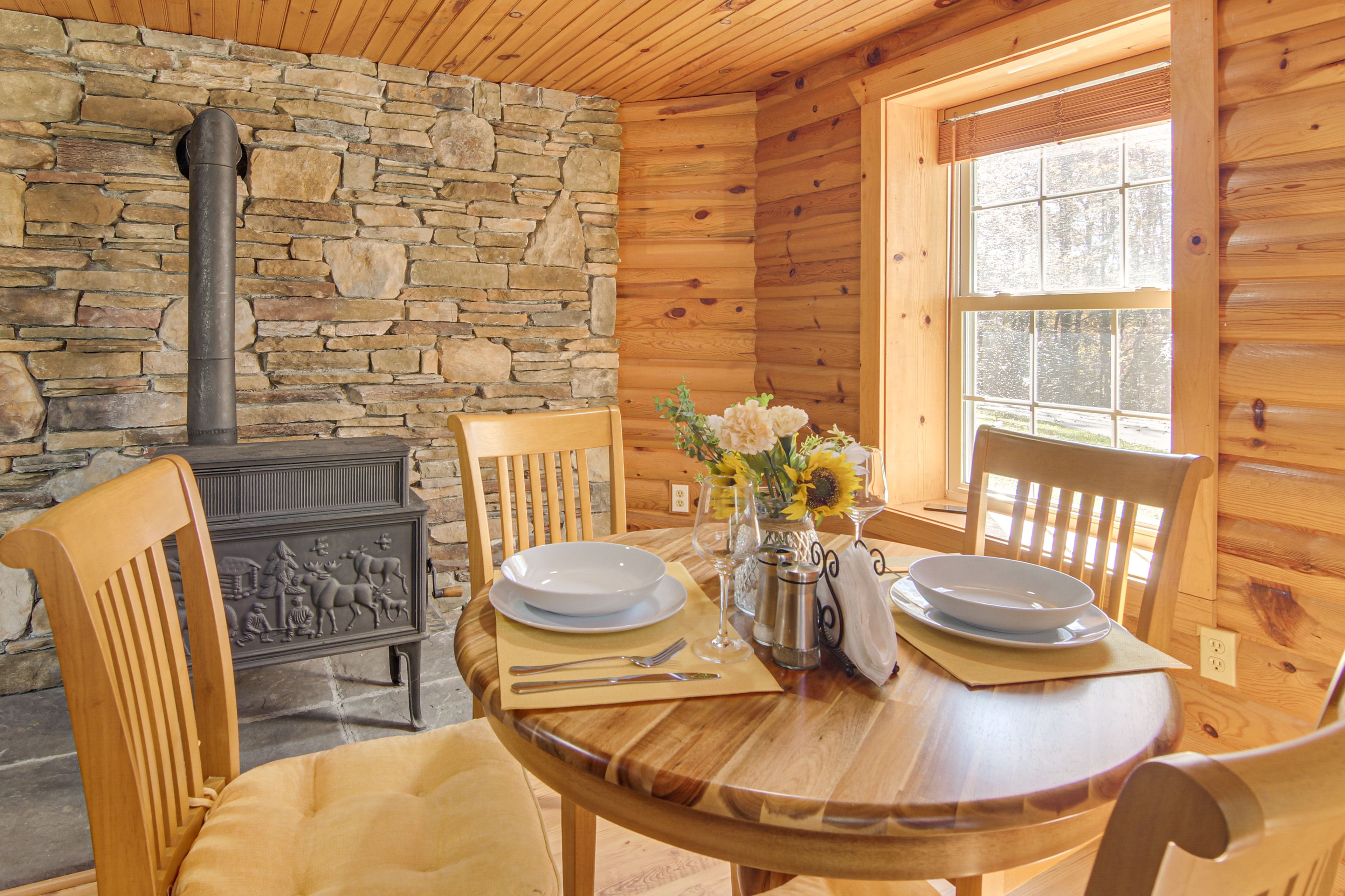 Property Interior | Wood-Burning Stove | Central A/C & Heating | Free WiFi