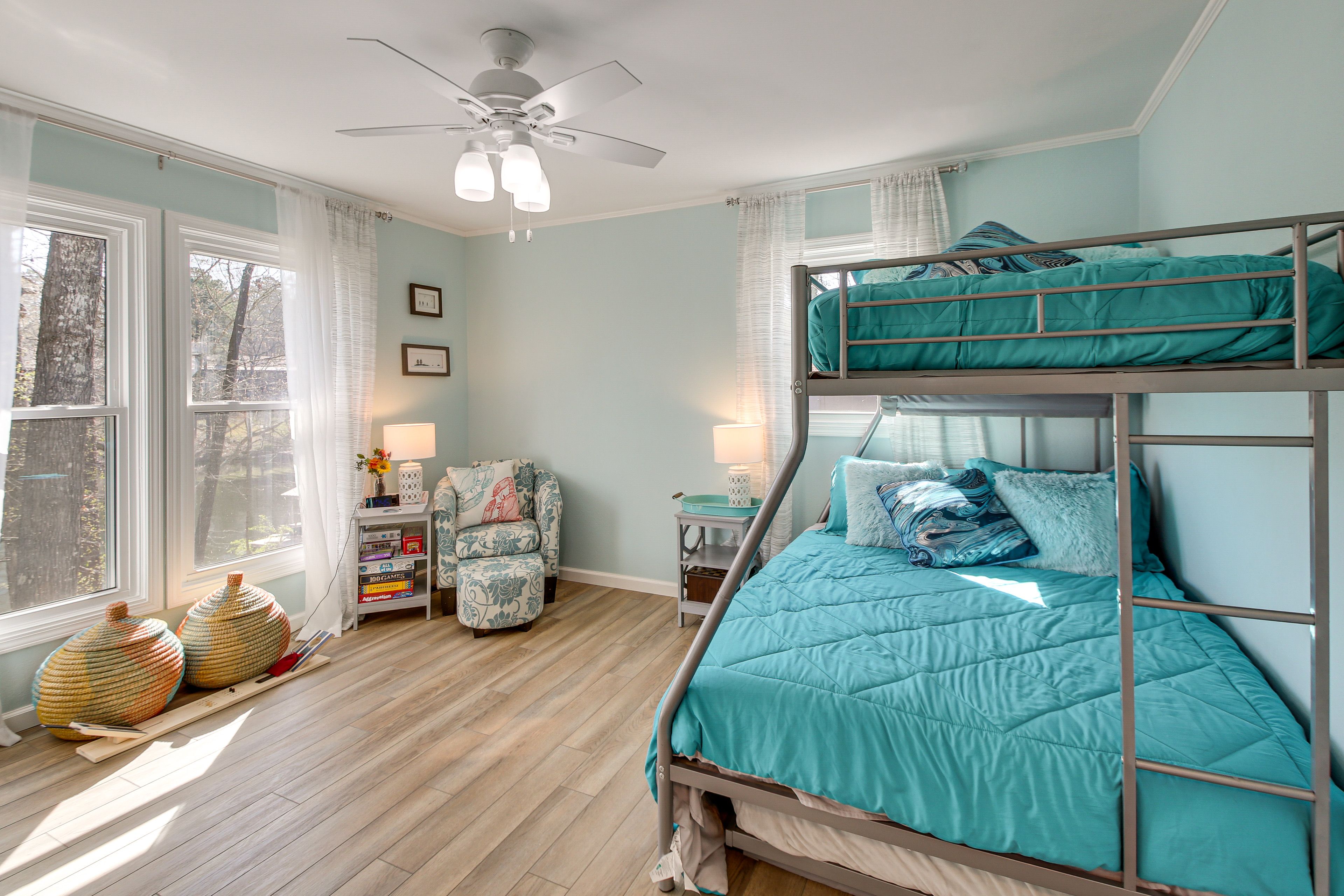 Bedroom 2 | Twin/Full Bunk Bed w/ Twin Trundle | Amazon Fire TV | Main Level