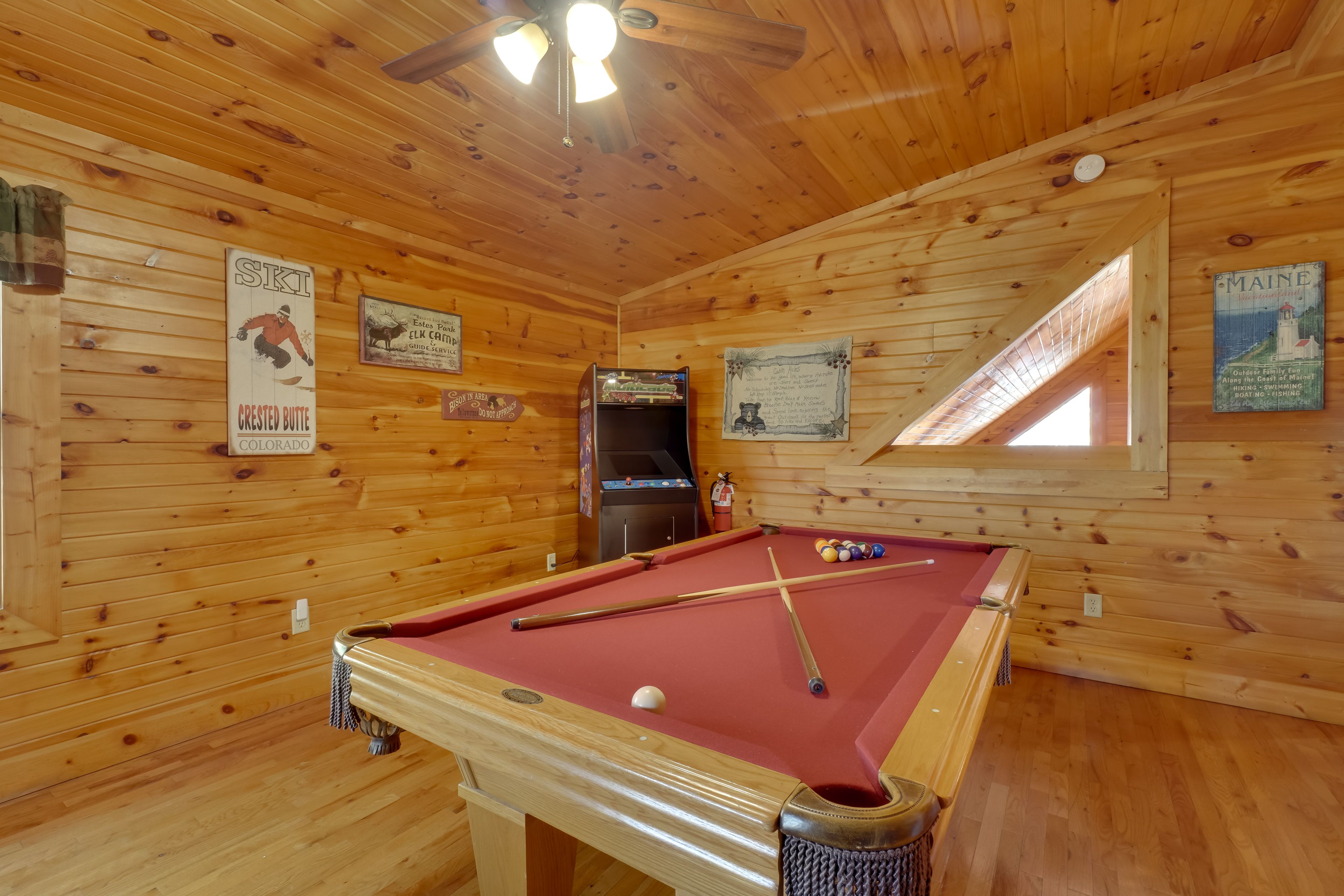 Property Interior | Game Room | Central A/C & Heating