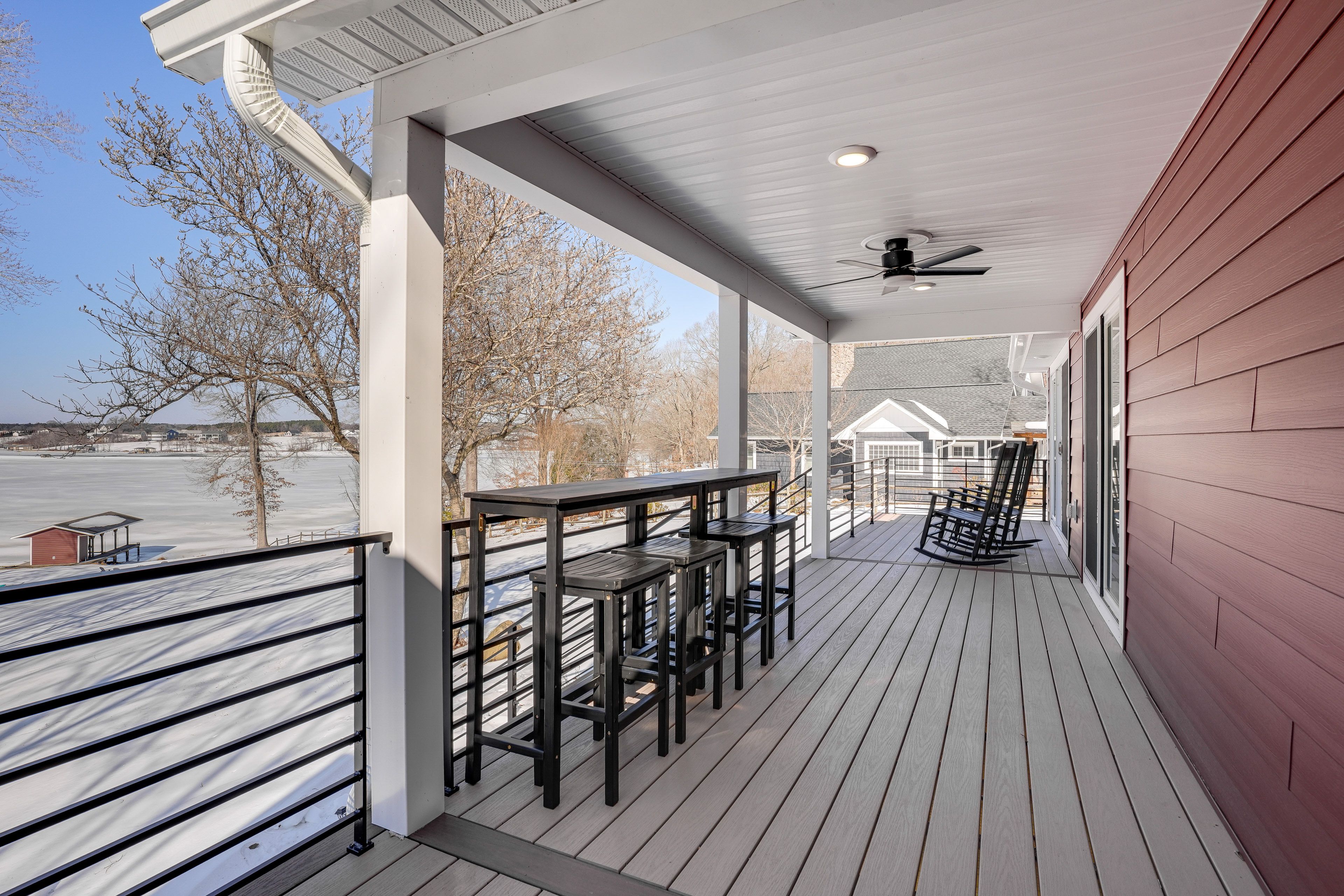 Furnished Deck w/ Lake View