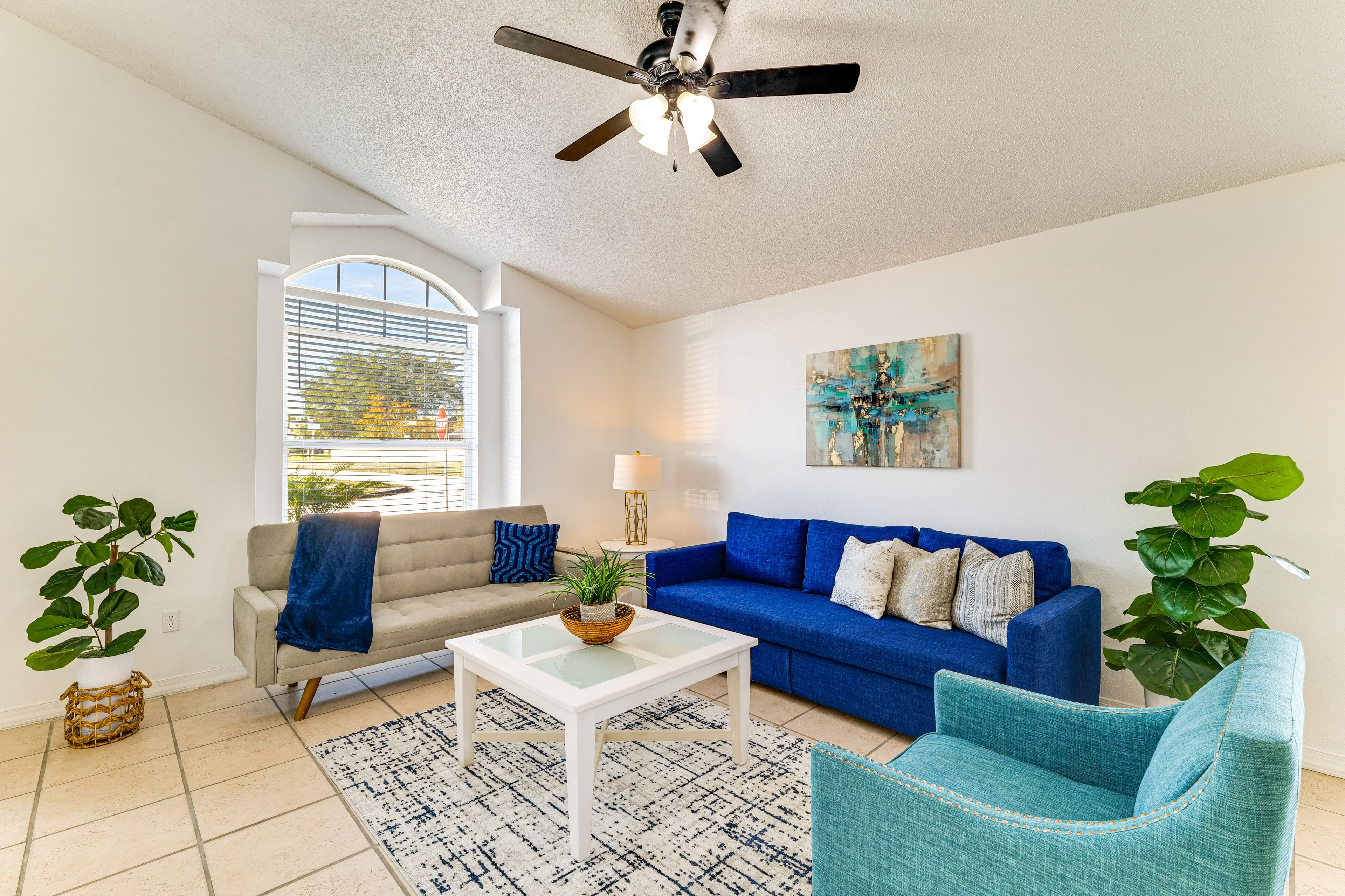 Family Room | Full Sleeper Sofa | Full Futon | Air Hockey Table