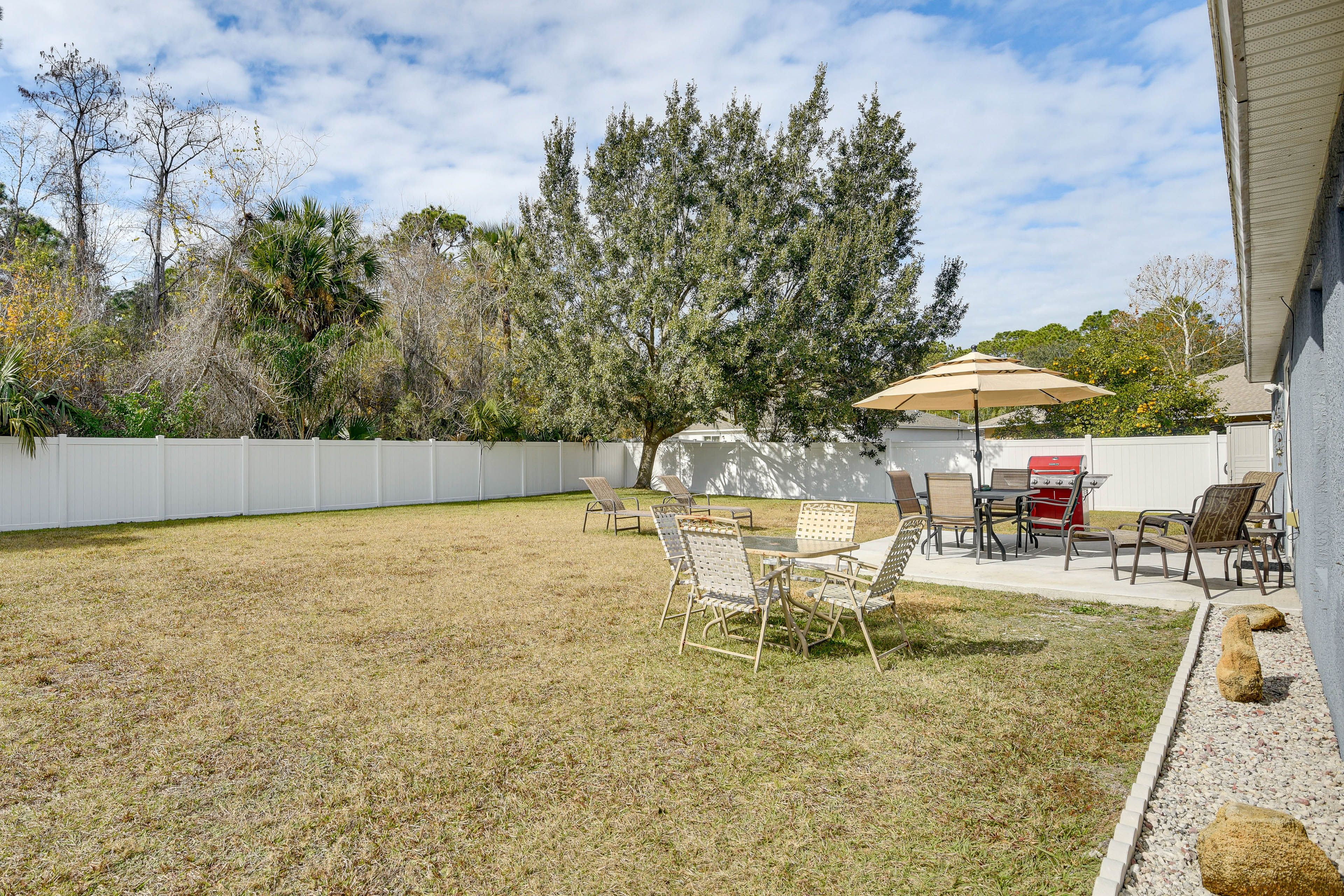 Private Backyard Area