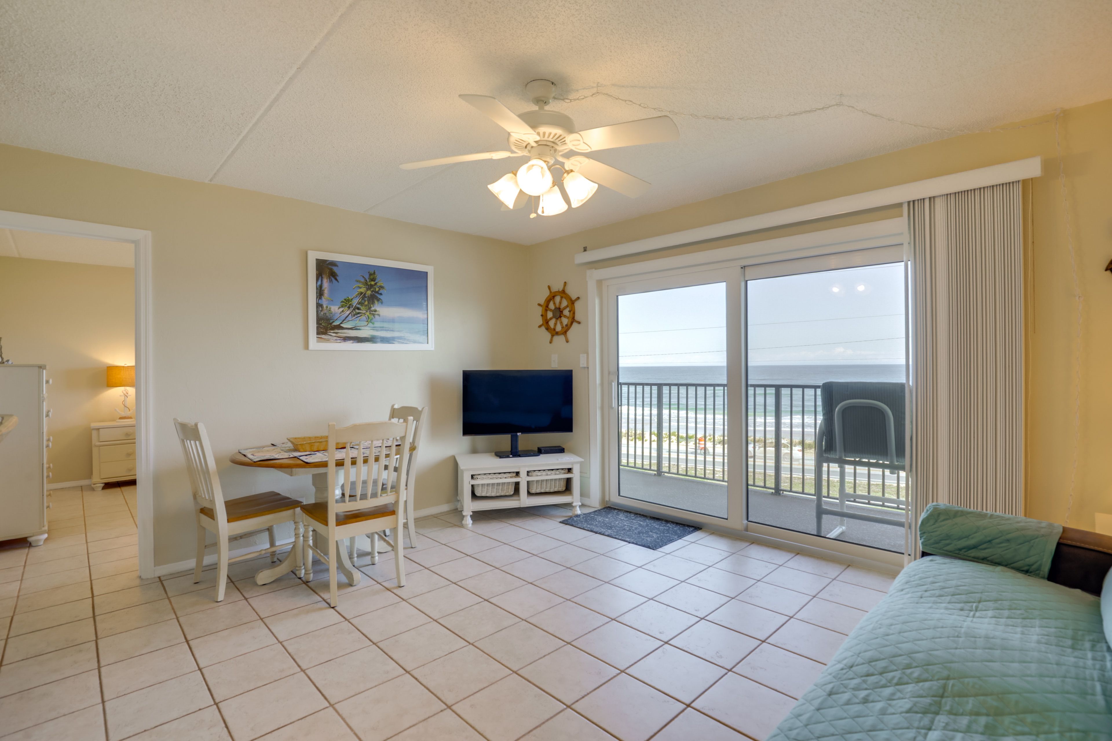 Living Room | Smart TV | Reclining Sofa | Balcony Access