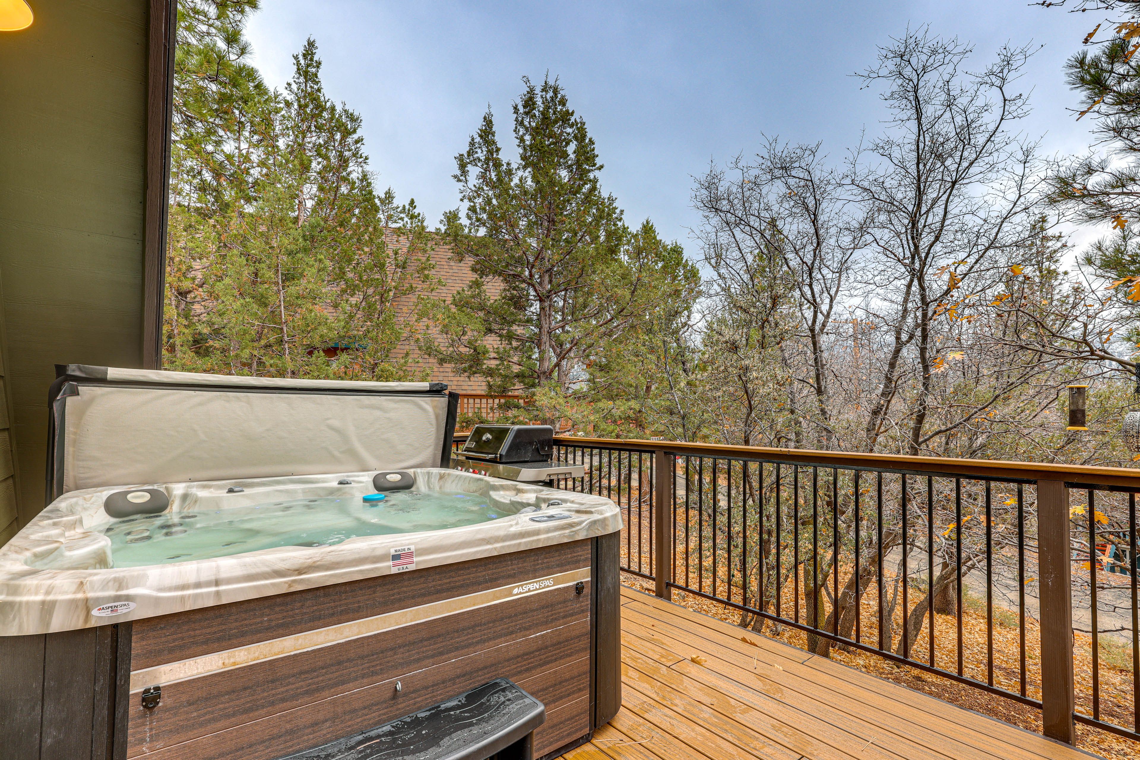Hot Tub Area | Gas Grill
