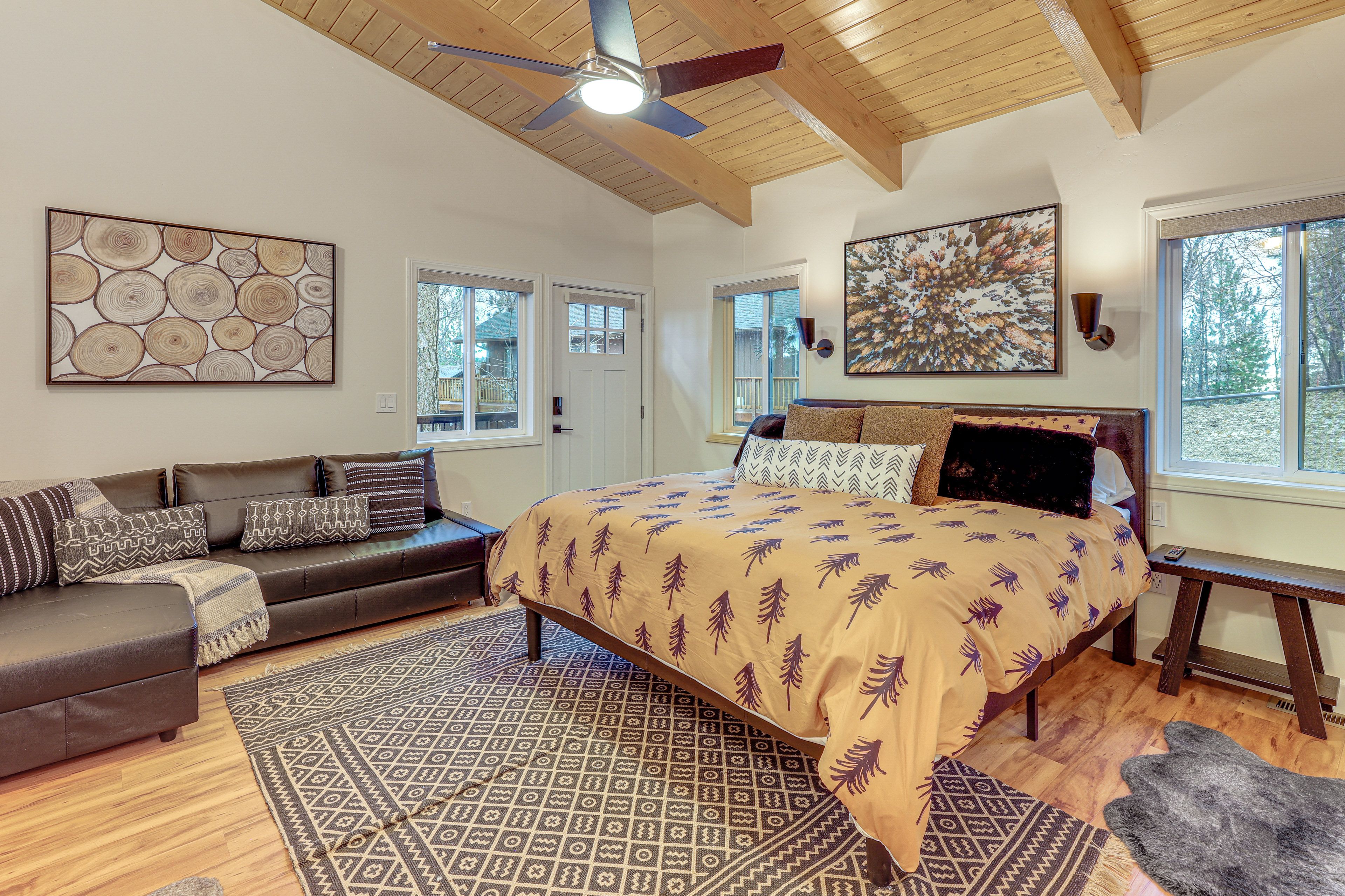 Bedroom 1 | Main Level | King Bed | Queen Sleeper Sofa | Smart TV | Kitchenette