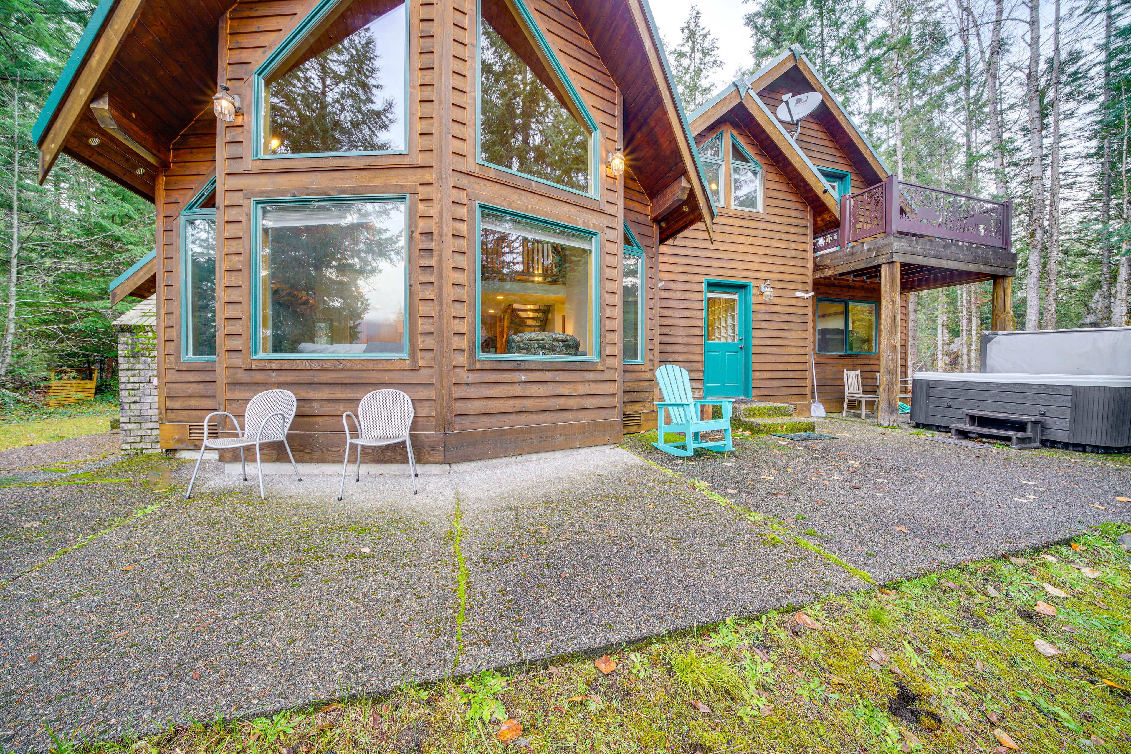 Property Exterior | Furnished Patio | Gas Grill | Hot Tub