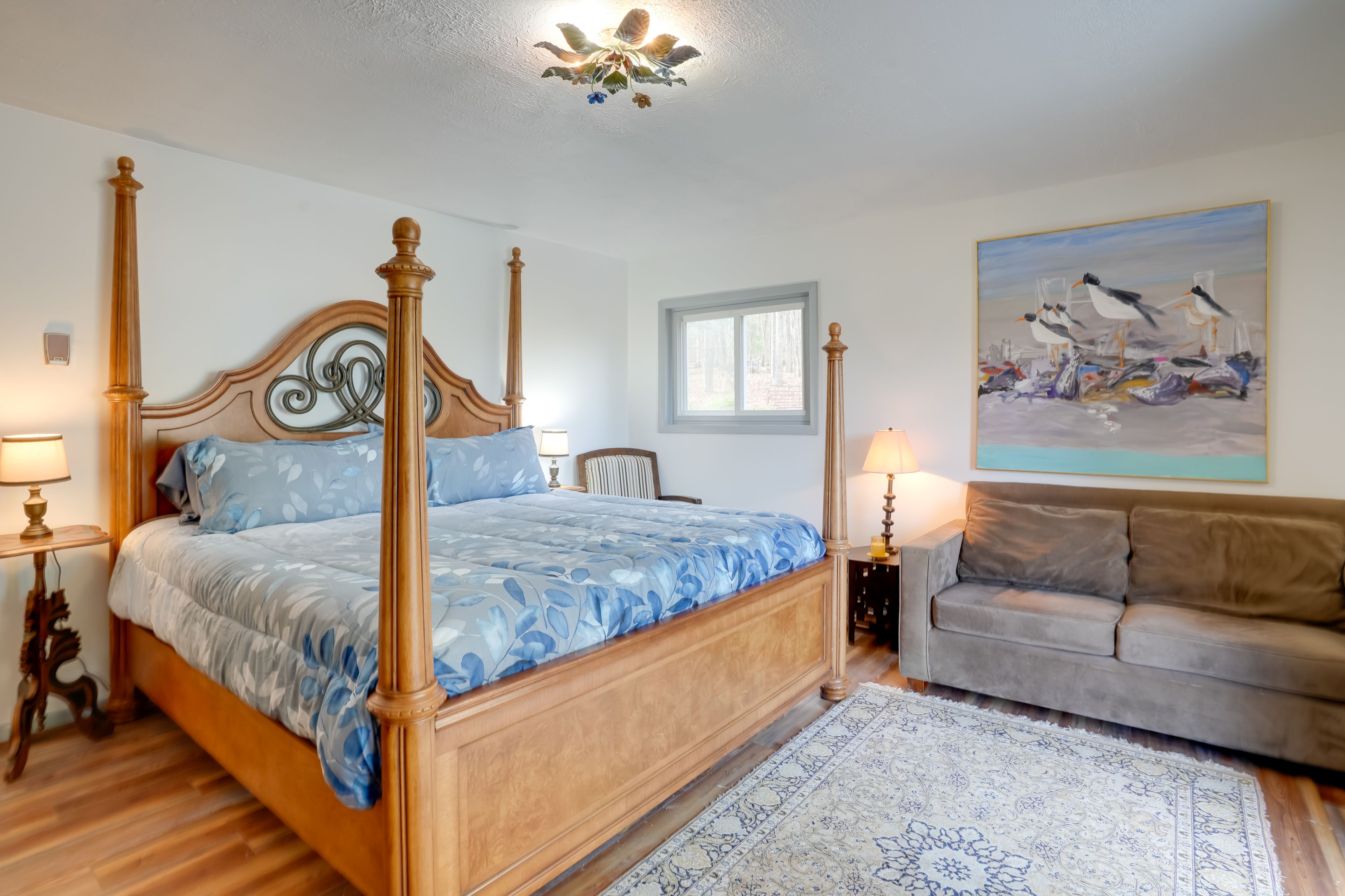 Bedroom 1 | King Bed | Deck Access | Linens Provided