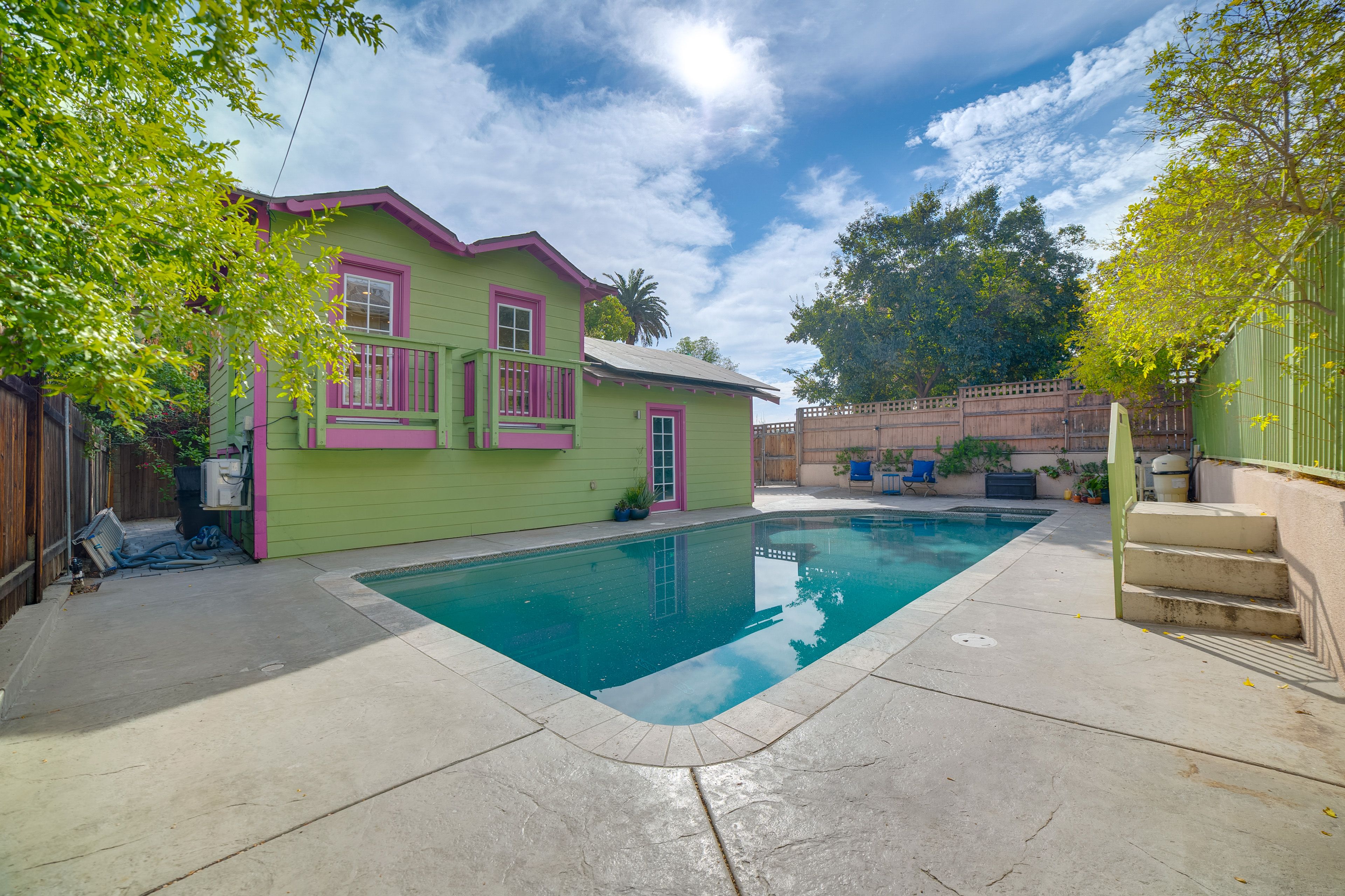 Riverside Vacation Rental | Studio | 1BA | 400 Sq Ft | 10 Steps Required