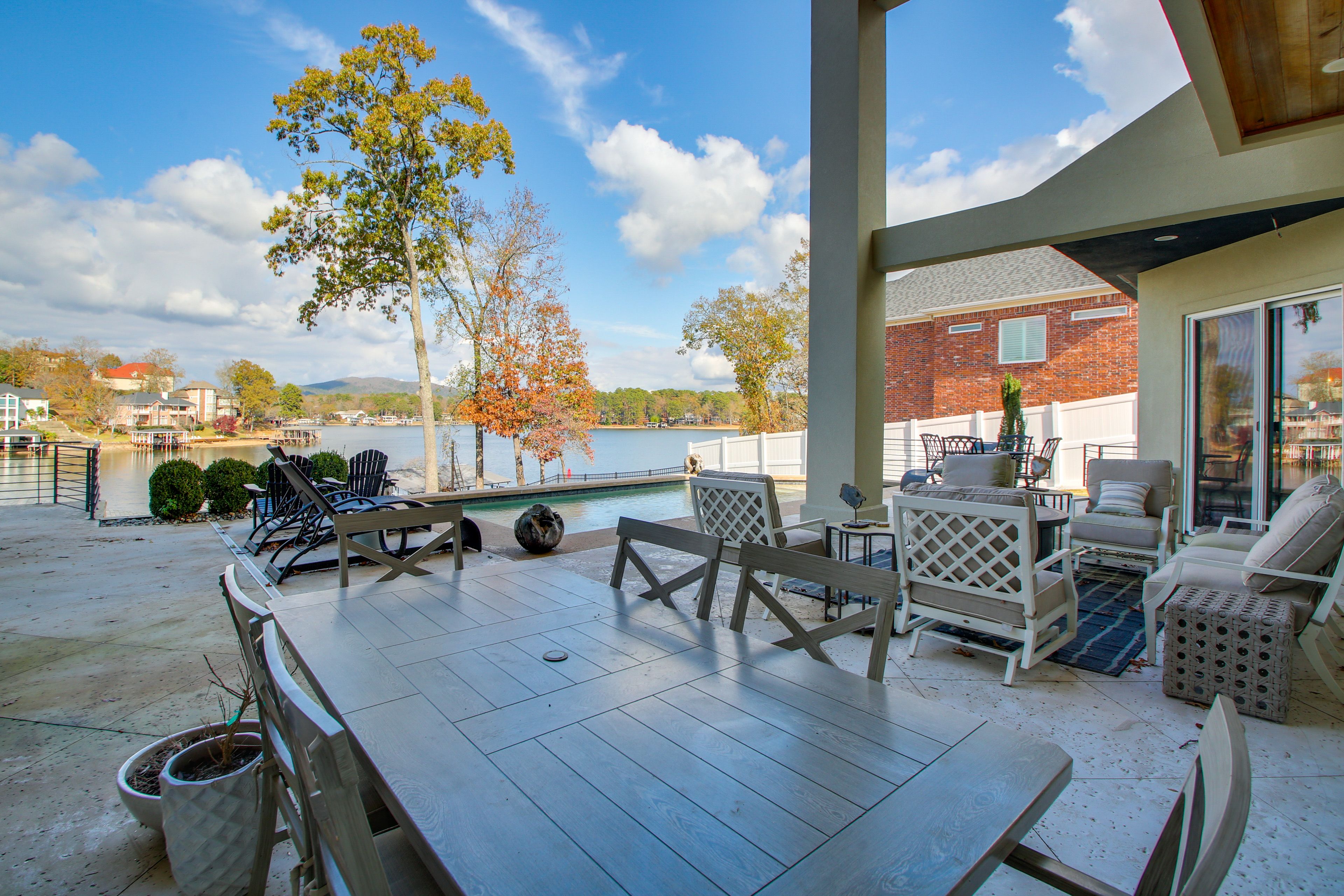 Private Patio | Lake Views | Outdoor Dining