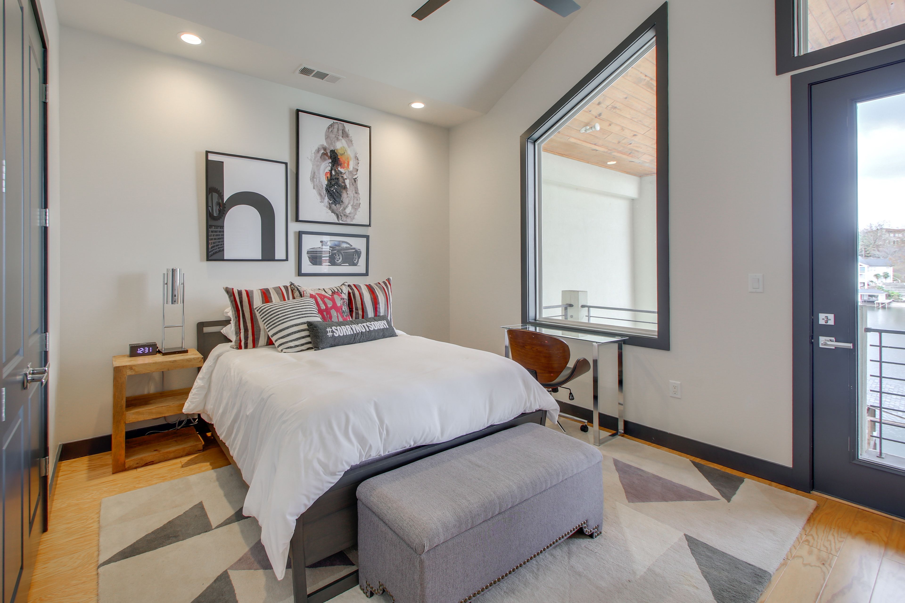 Bedroom 3 | Queen Bed | Balcony Access | 2nd Floor