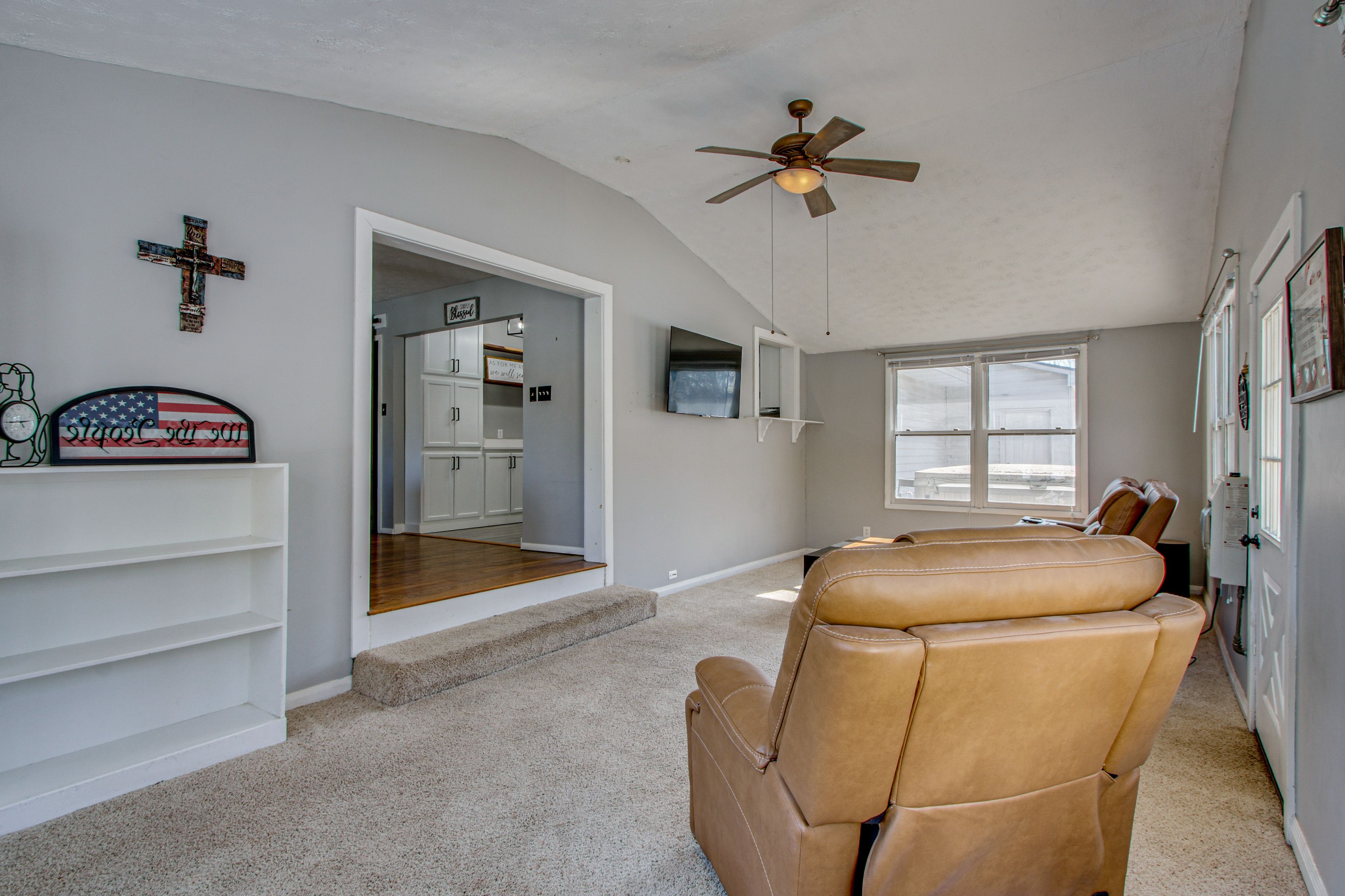 Family Room | 1st Floor | 2 Steps Required