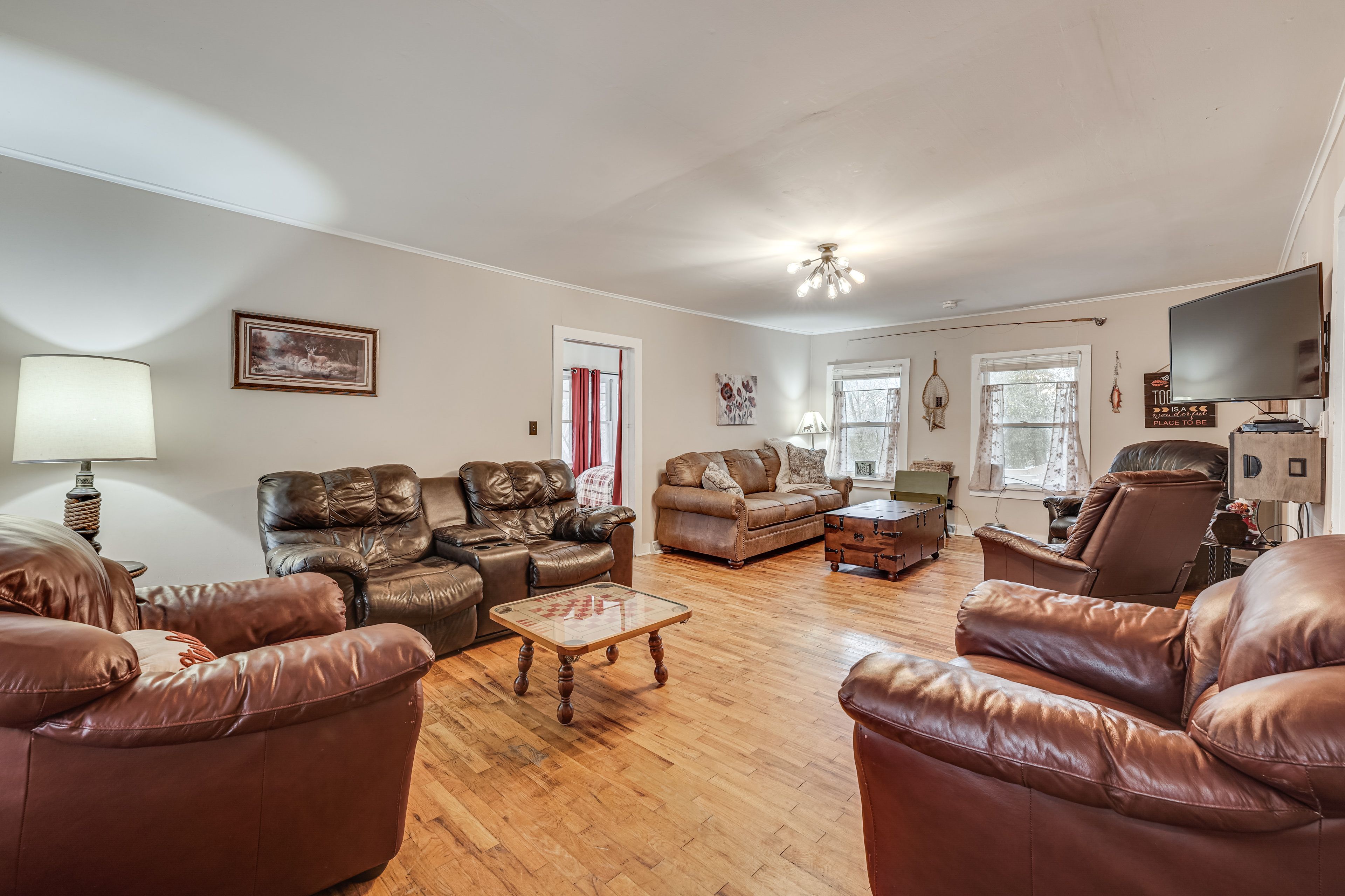 Living Room | Queen Sleeper Sofa | Flat-Screen TV | Main Level