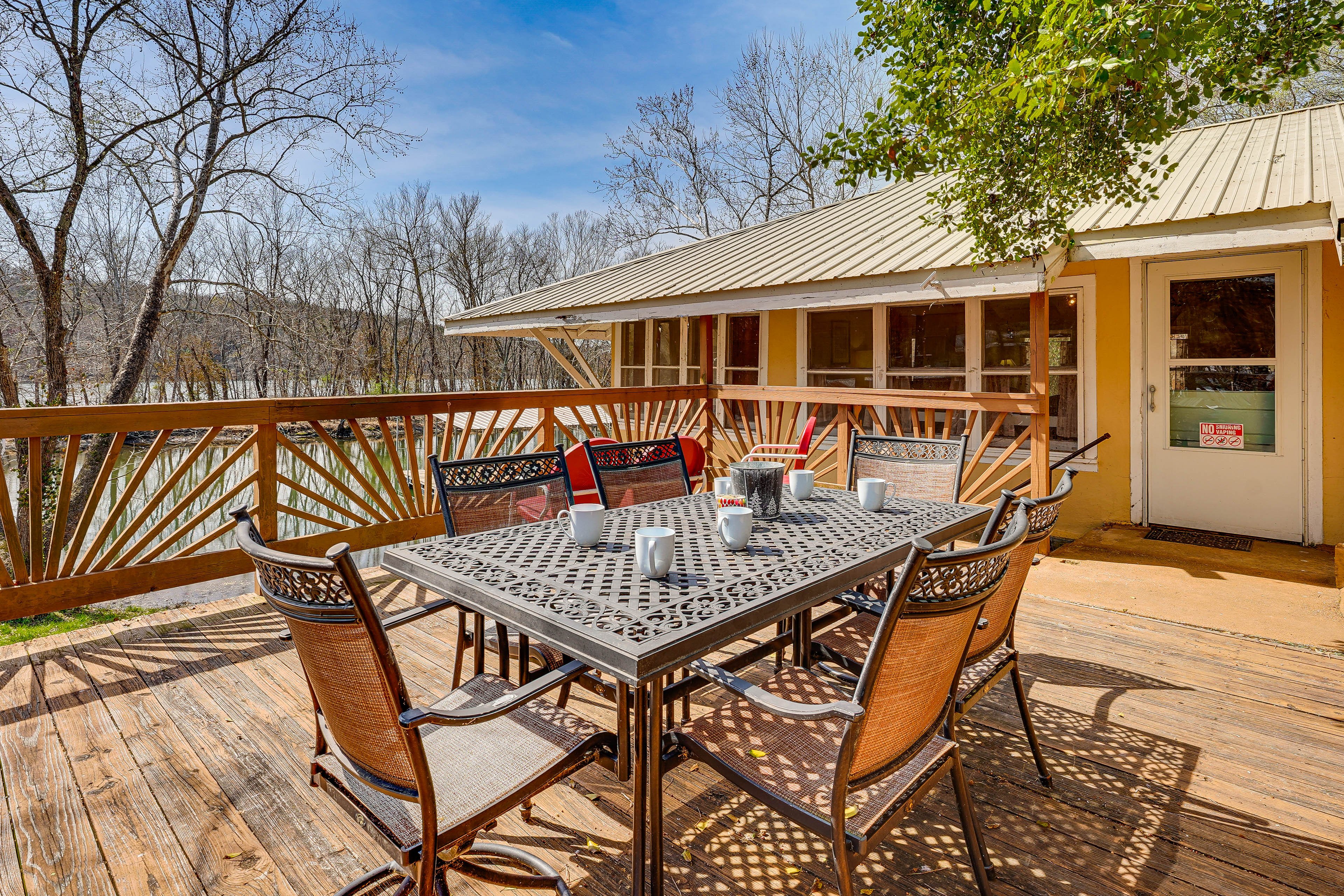 Deck | Dining Area | Lake Views | Shared Dock