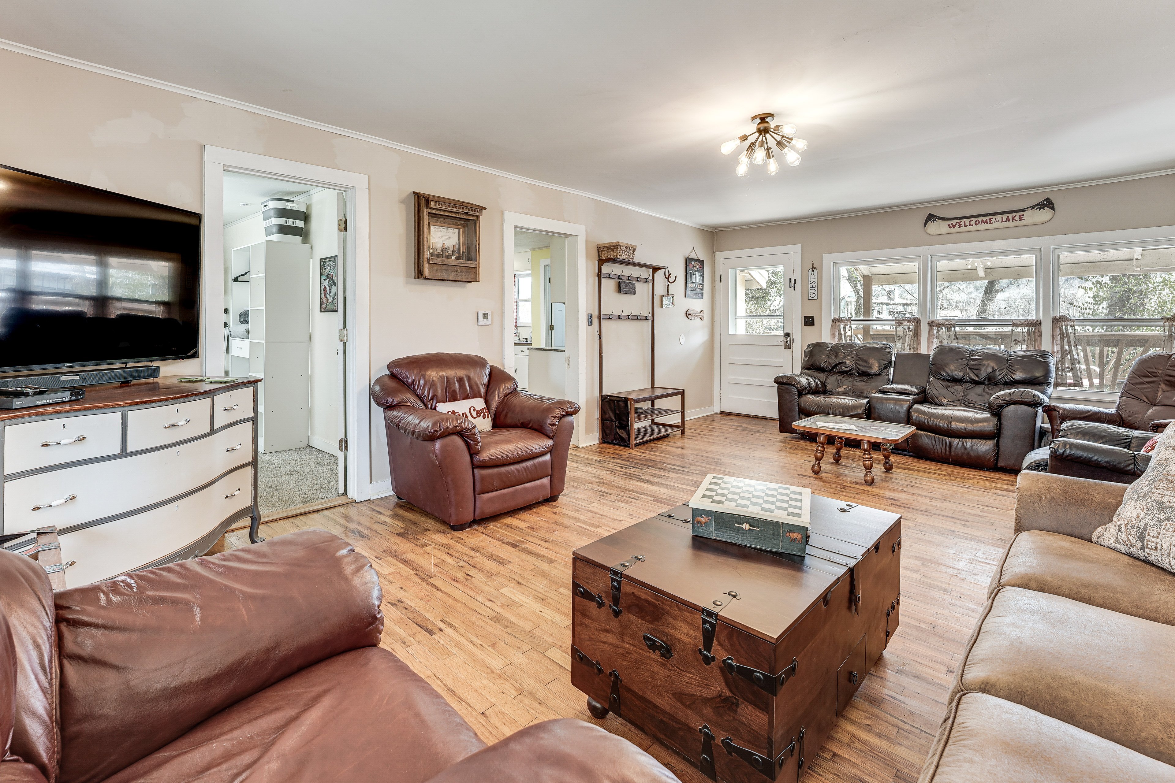 Living Room | Queen Sleeper Sofa | Flat-Screen TV | Main Level