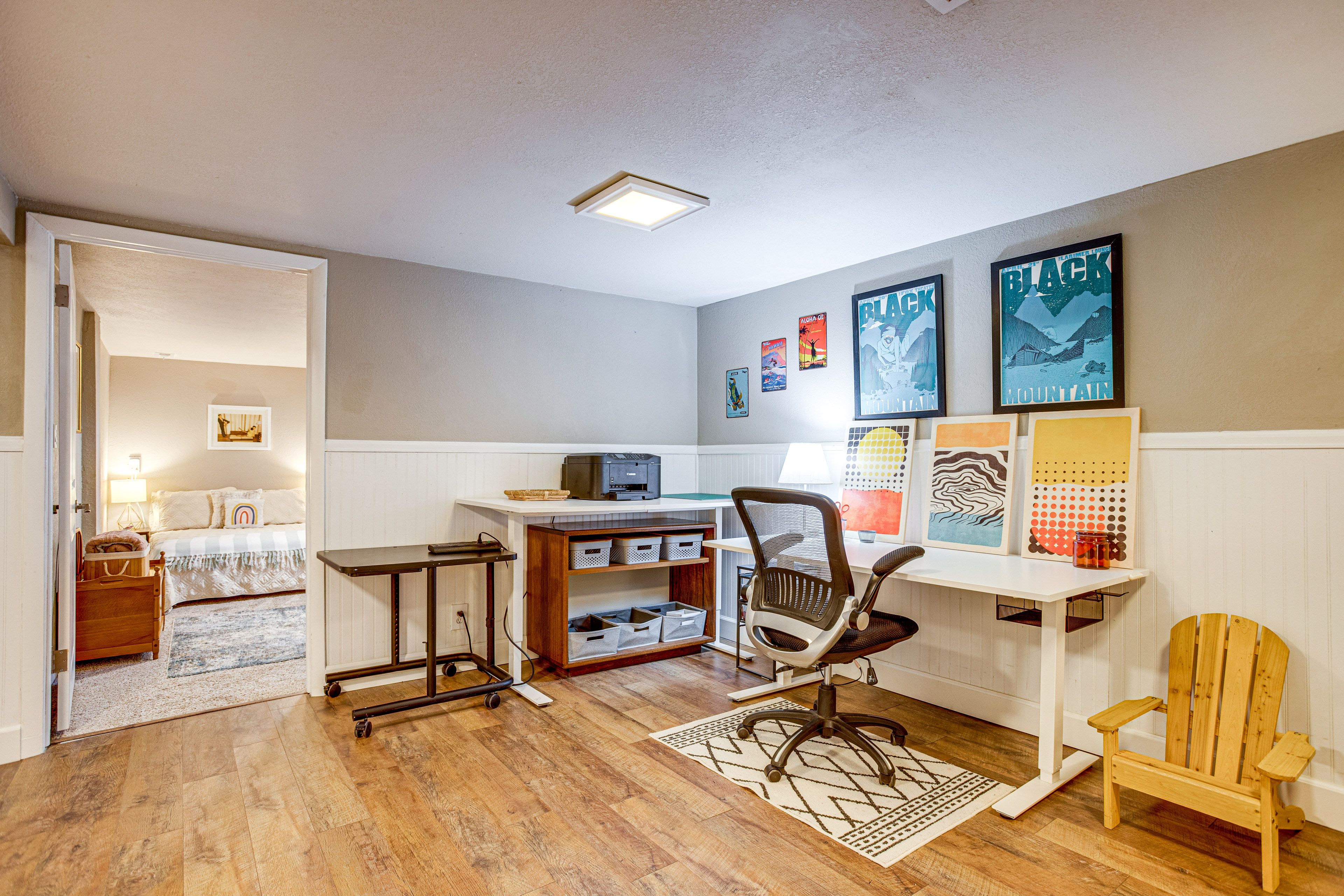 Workspace | Lower Level | Desk w/ Printer