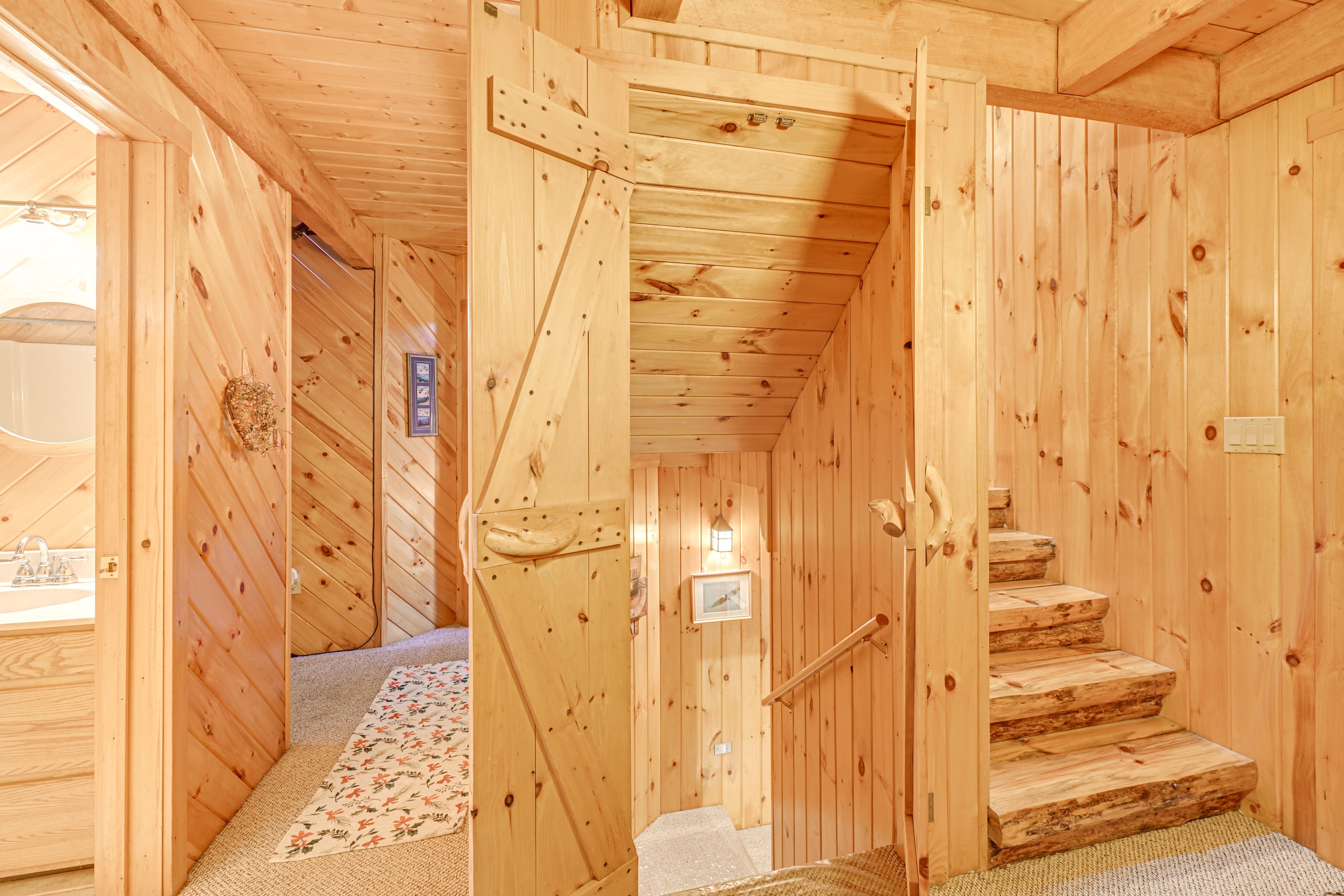 Stairs to Upper & Lower Levels