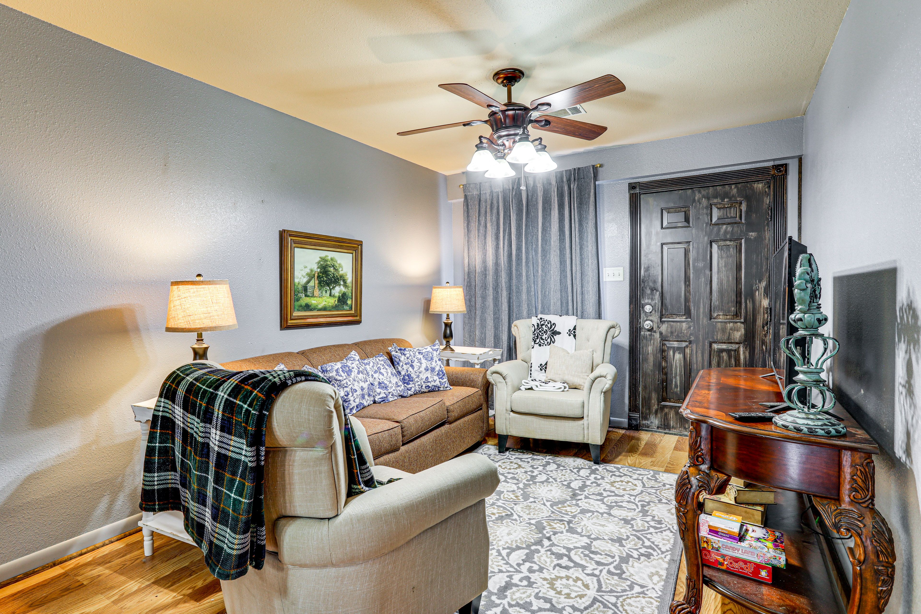 McRae Vacation Rental | 2BR | 1BA | 800 Sq Ft | Step-Free Entry