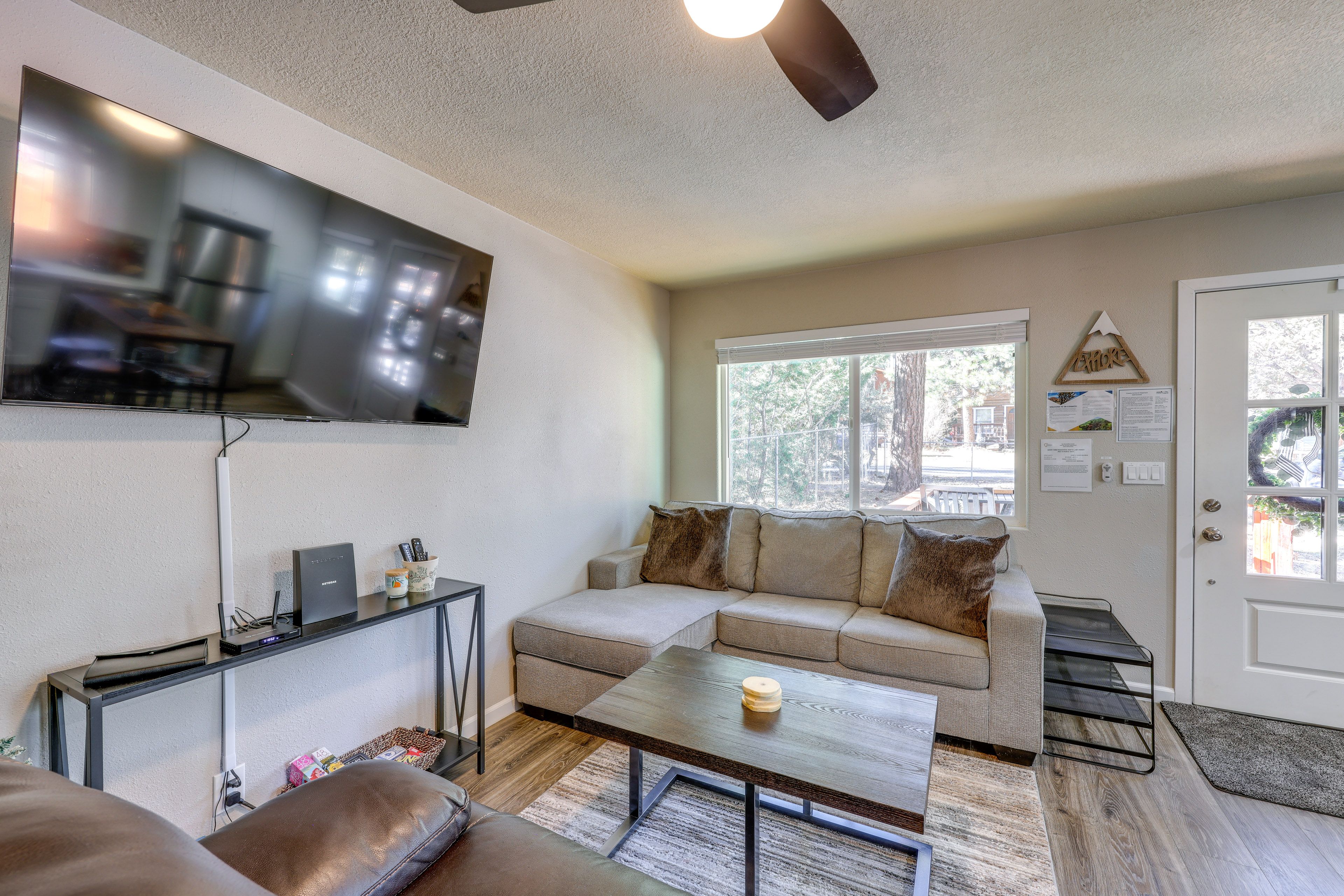 Living Room | Wood-Burning Fireplace