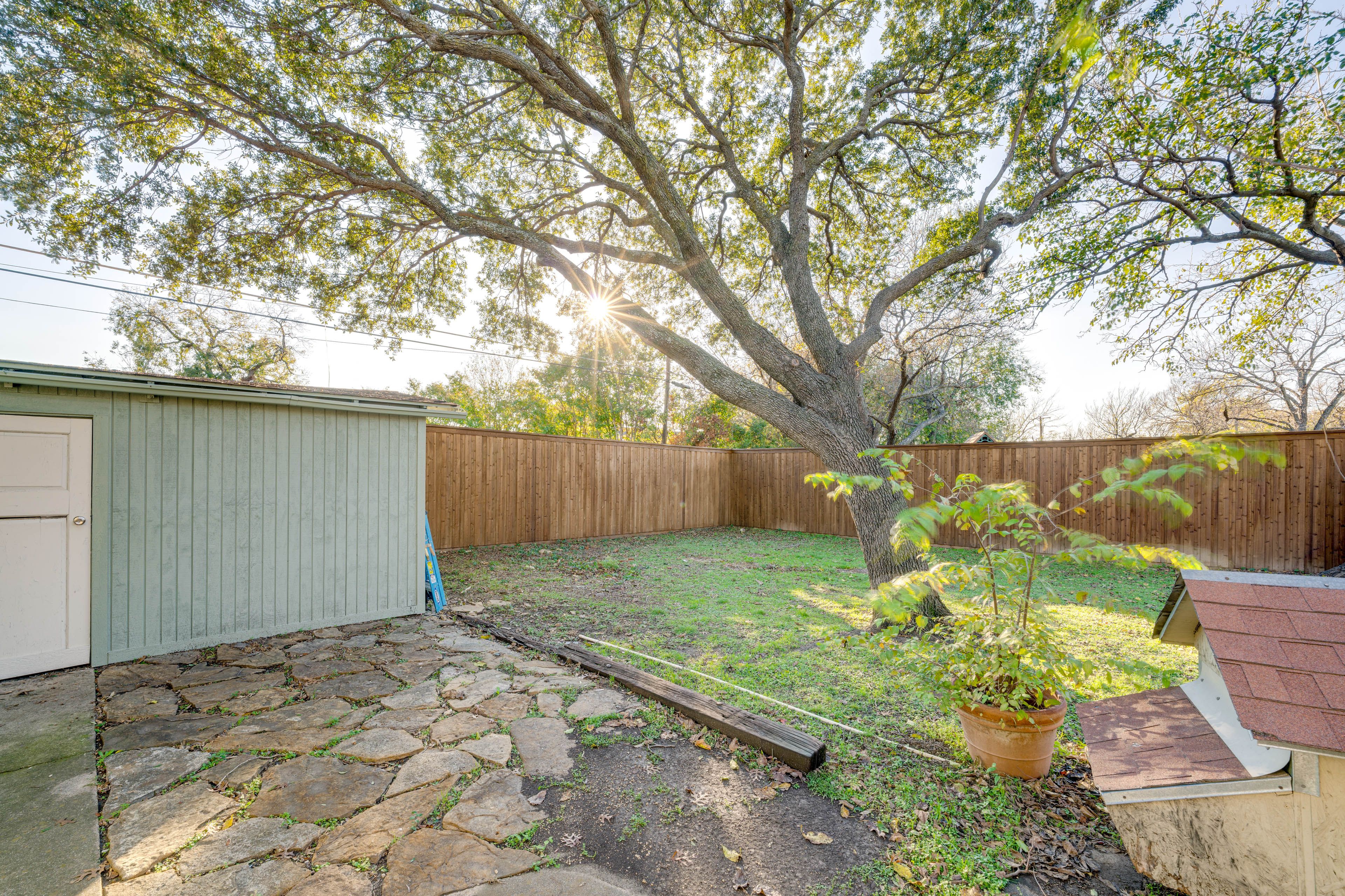 House Exterior | Fenced Backyard