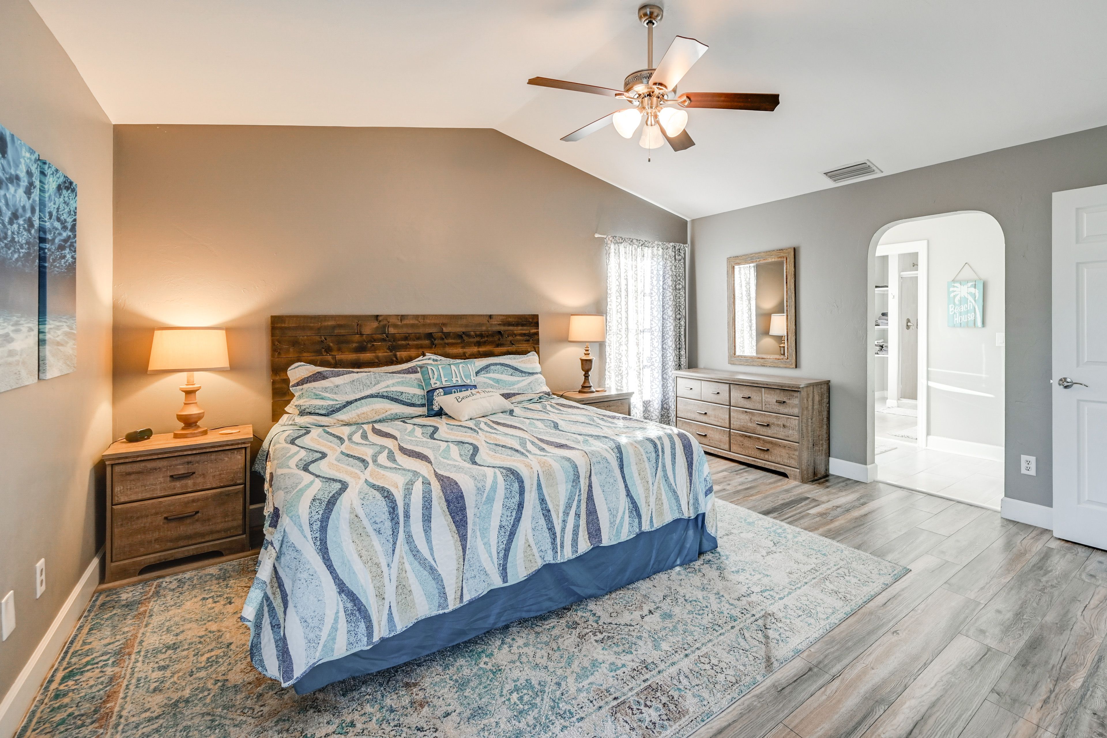 Bedroom 1 | King Bed | TV w/ Streaming