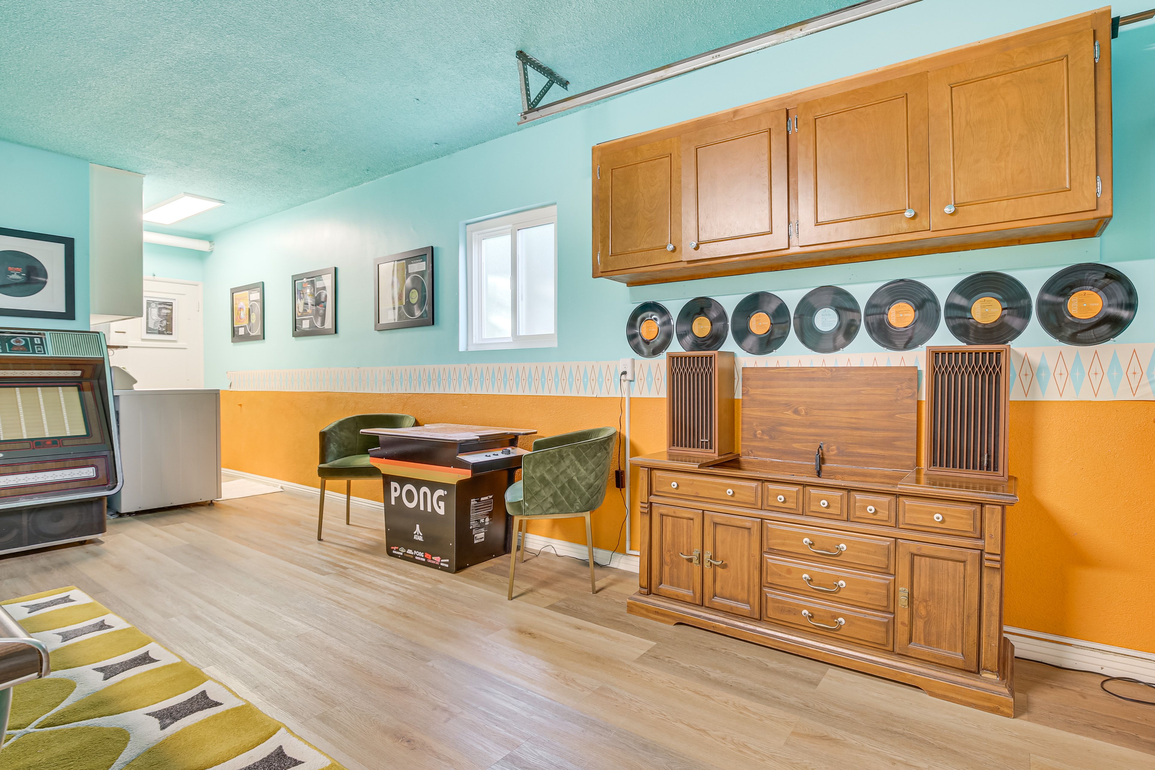 Garage | Game Room | Arcade Games | Pool Table | Record Player