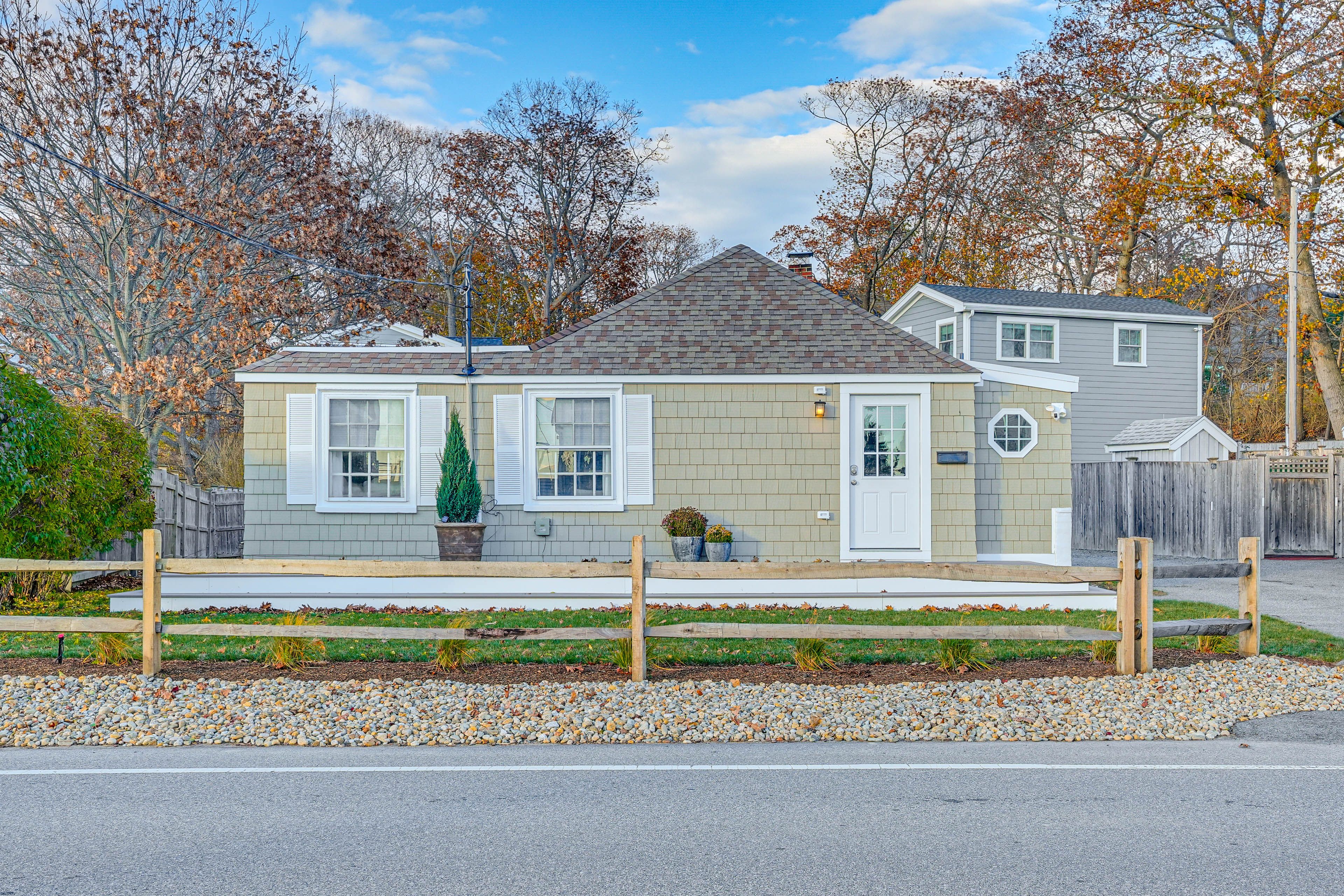 Exterior | Driveway (2 Vehicles) | Steps to Public Beach