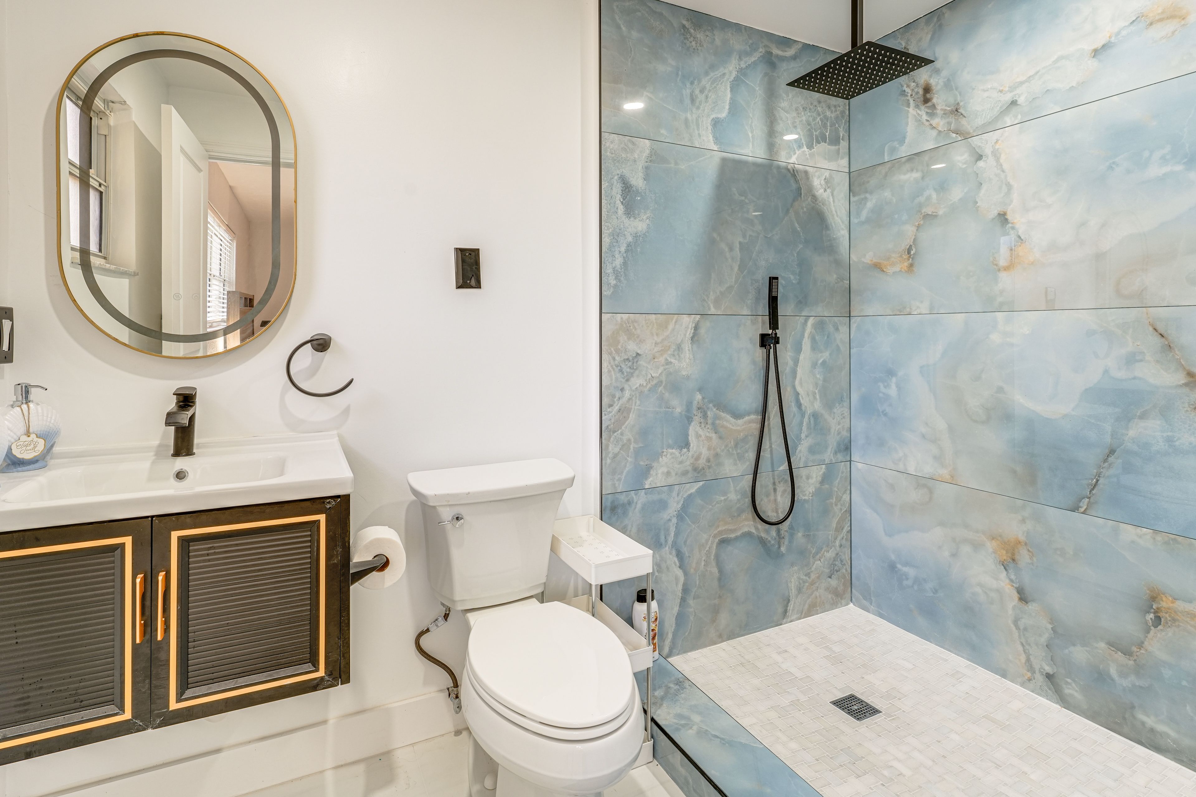 Bathroom | Towels & Starter Toiletries Provided | Hair Dryer