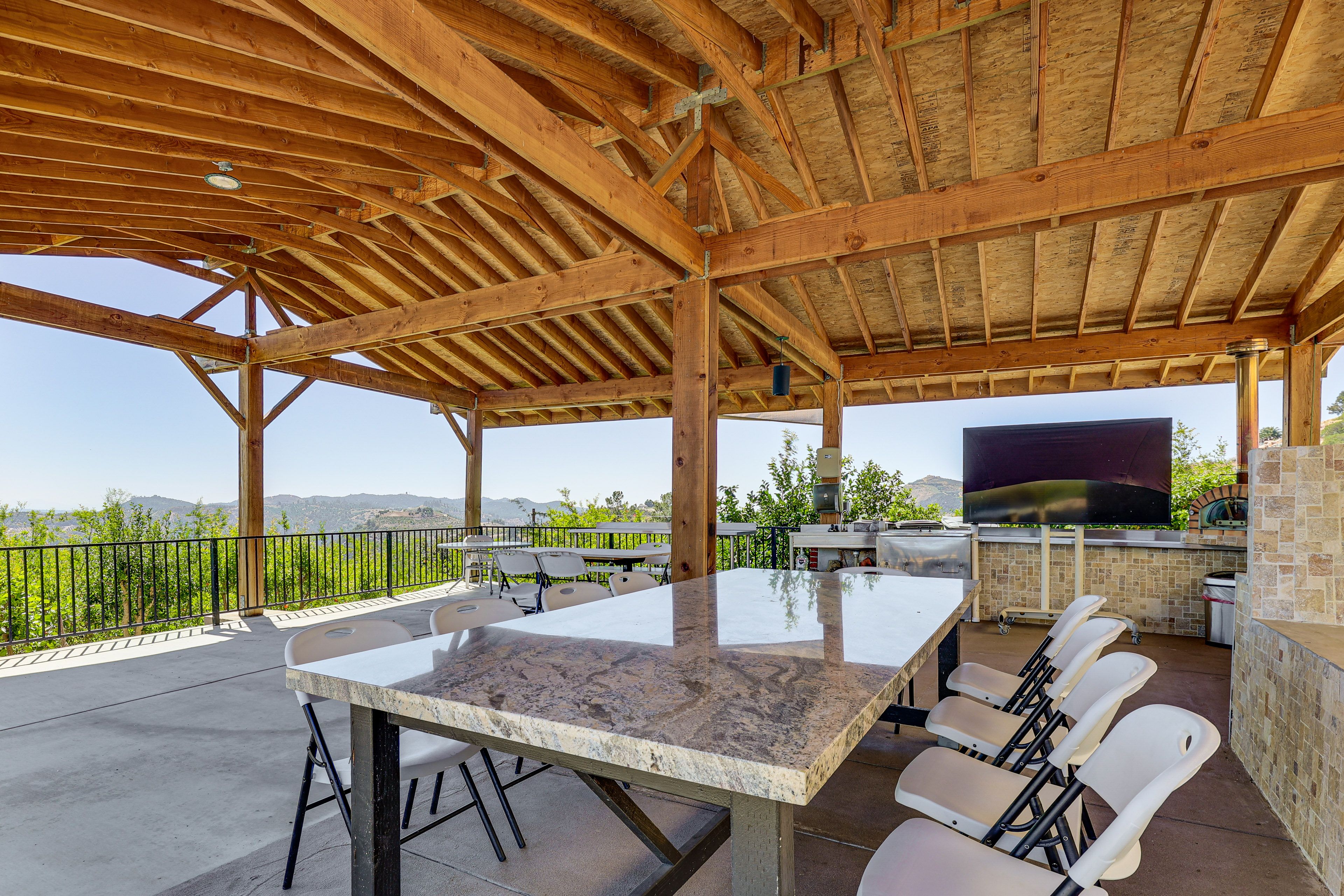 Covered Patio | Dining Areas | Pizza Oven | Grill
