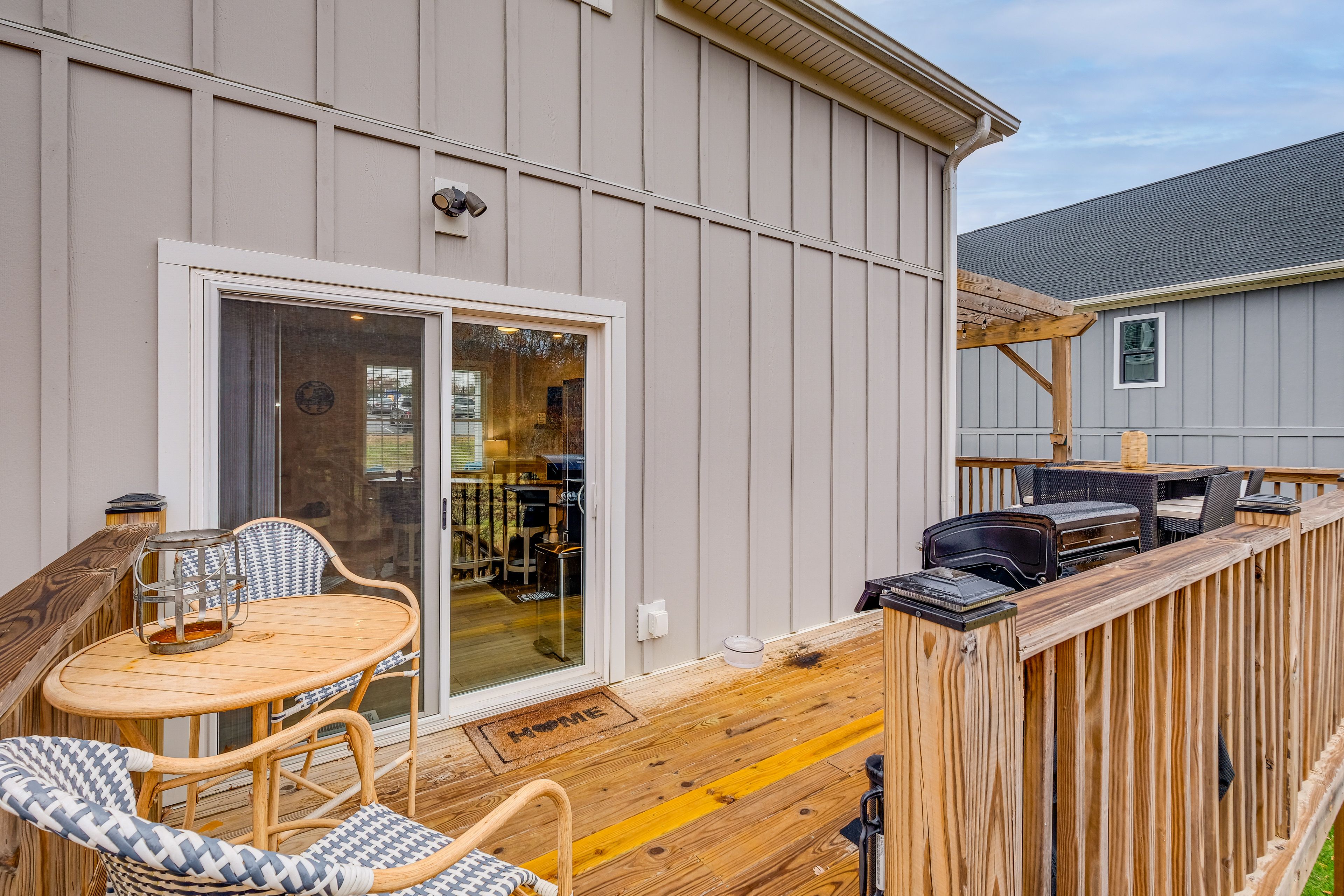 Rear Deck | Outdoor Dining | Fire Pit Table | Gas Grill