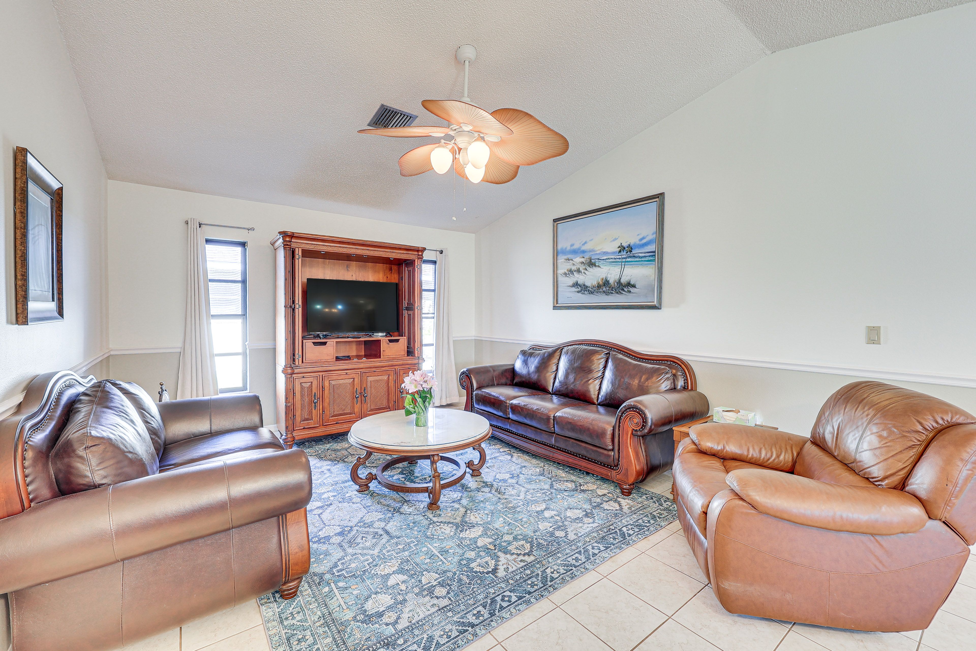 Property Interior | Single-Story Home | Free WiFi | Central A/C & Heating