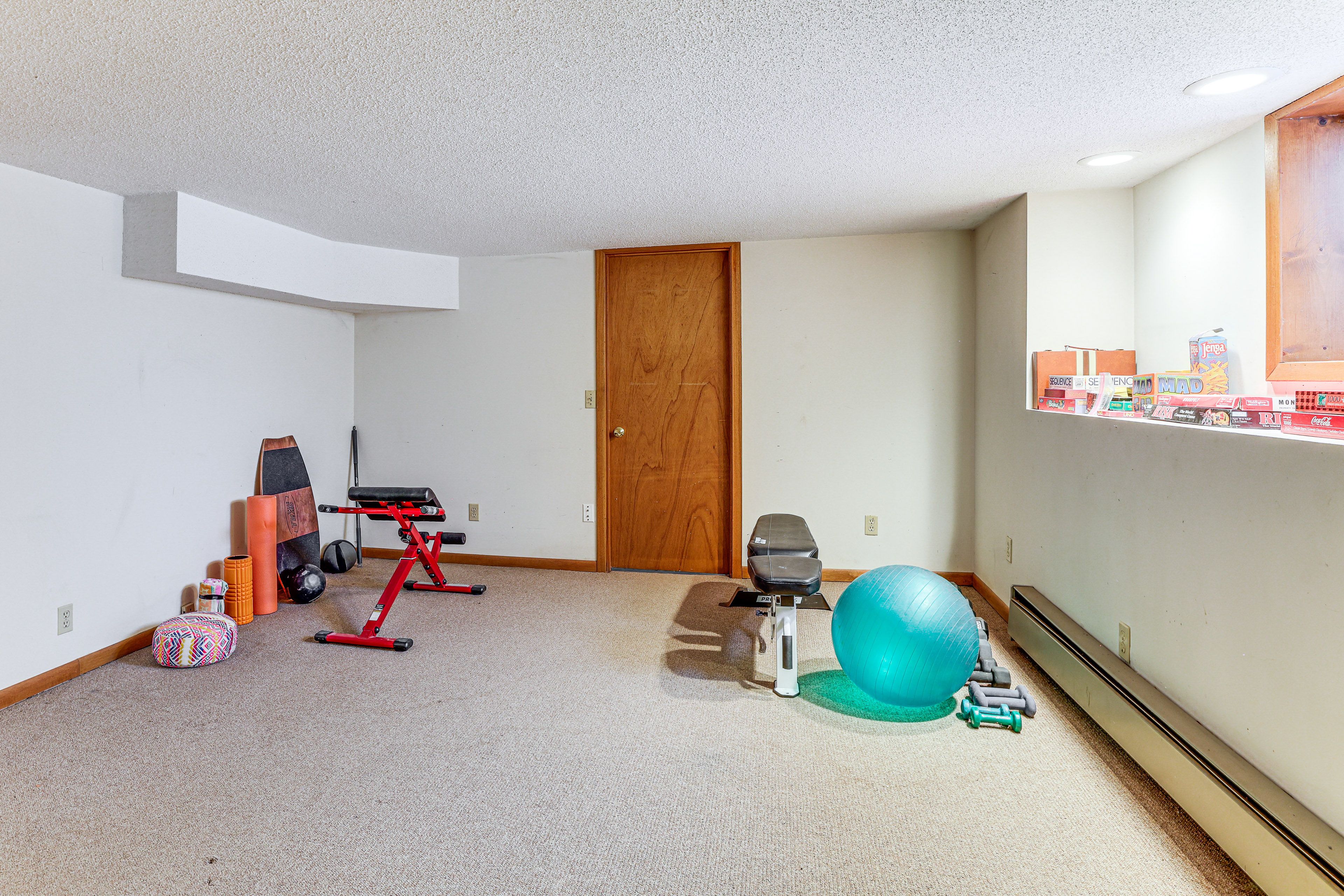 Bonus Room | Basement Level | Exercise Equipment | Board Games
