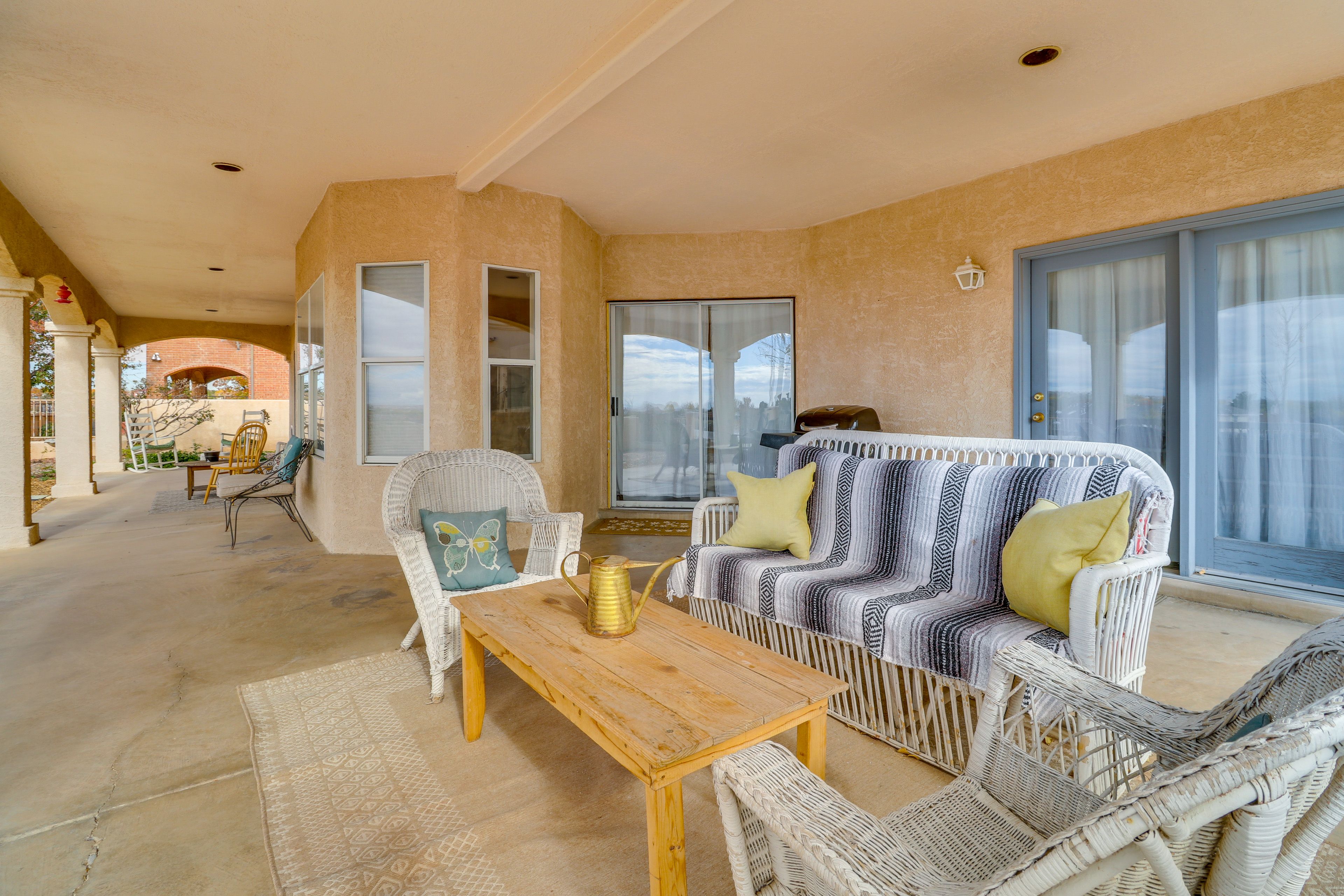 Covered Patio | Gas Grill | Lounge Seating | Tranquil City Views