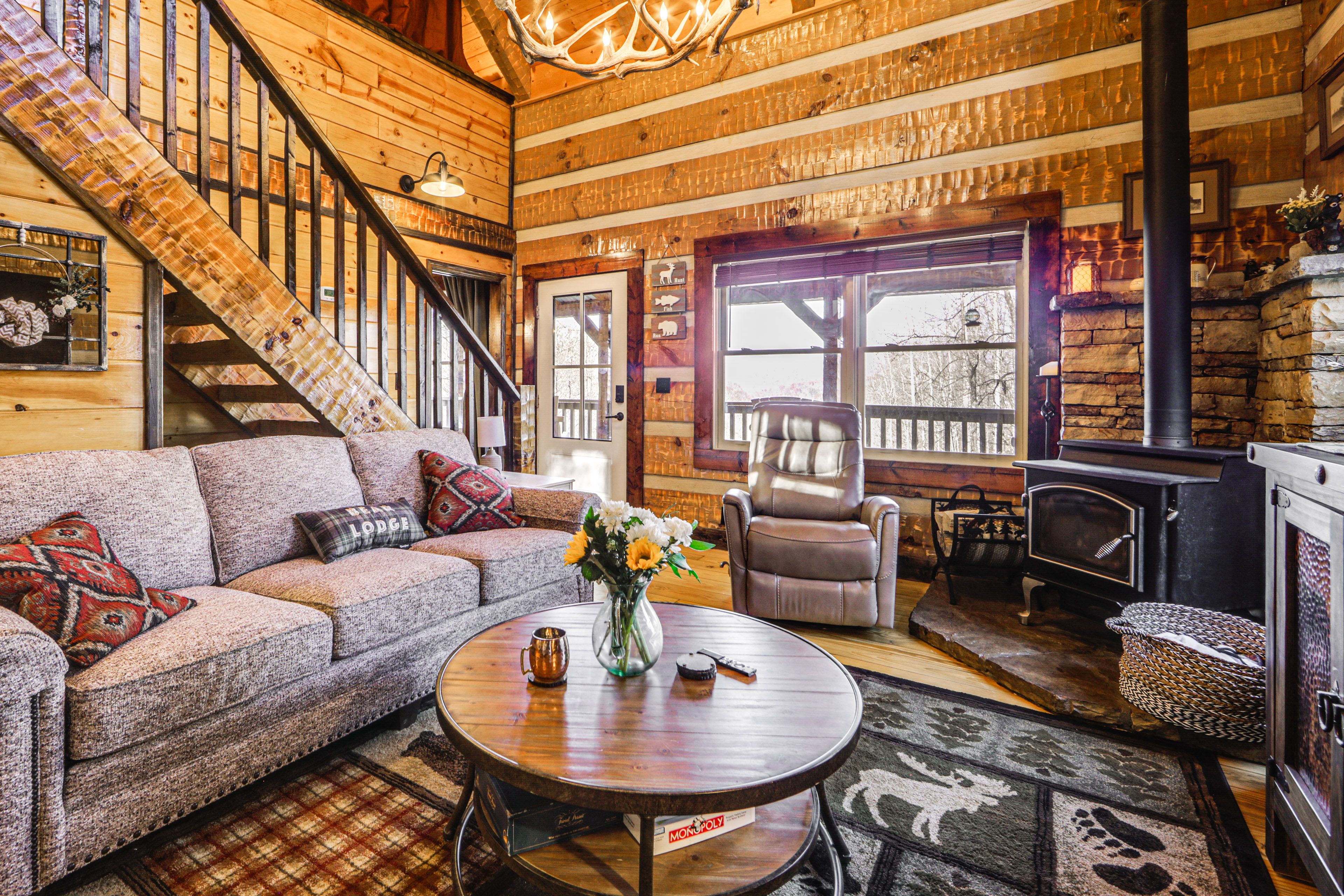 Living Room | Wood-Burning Stove | 1st Floor