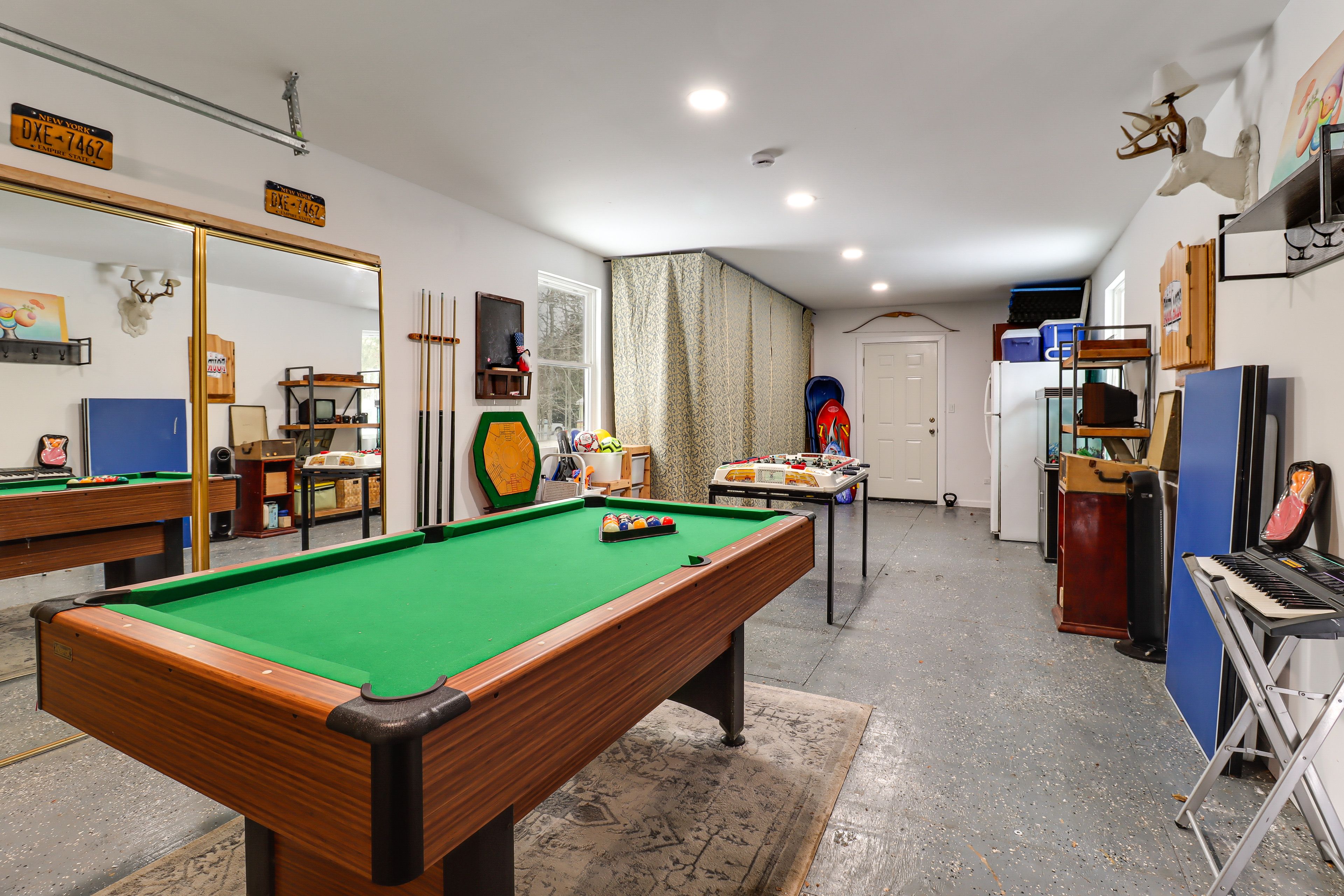 Garage Game Room | Pool Table | Foosball Table