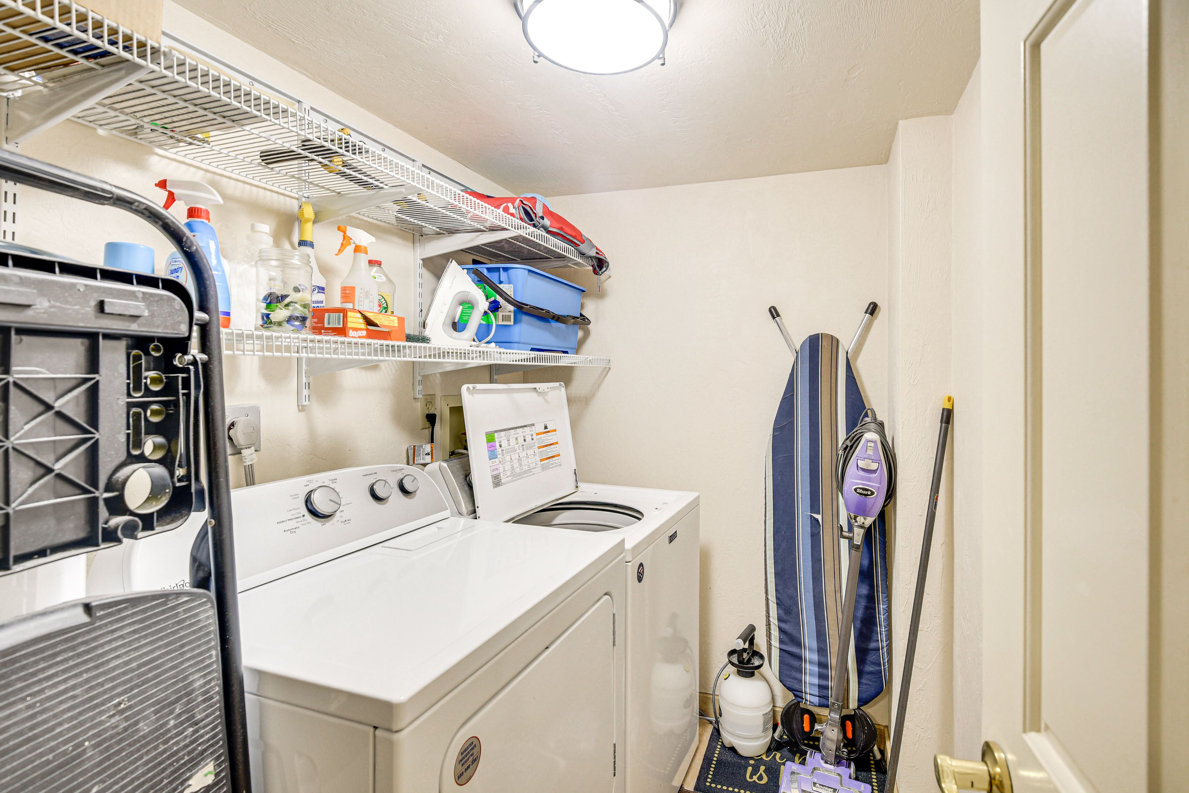 Laundry Area | Washer/Dryer | Iron/Board